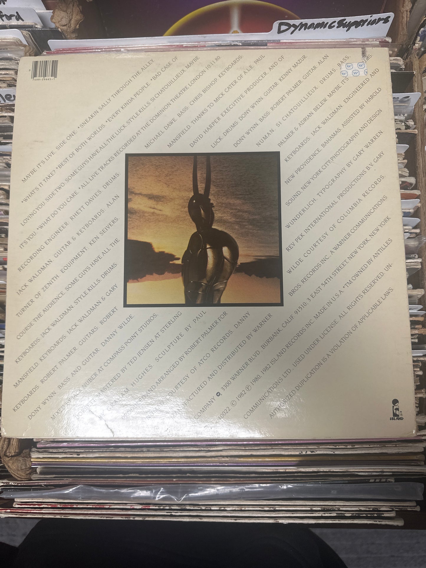 Robert Palmer – Maybe It's Live Vinyl LP ILPS 9665 Near Mint/VG+