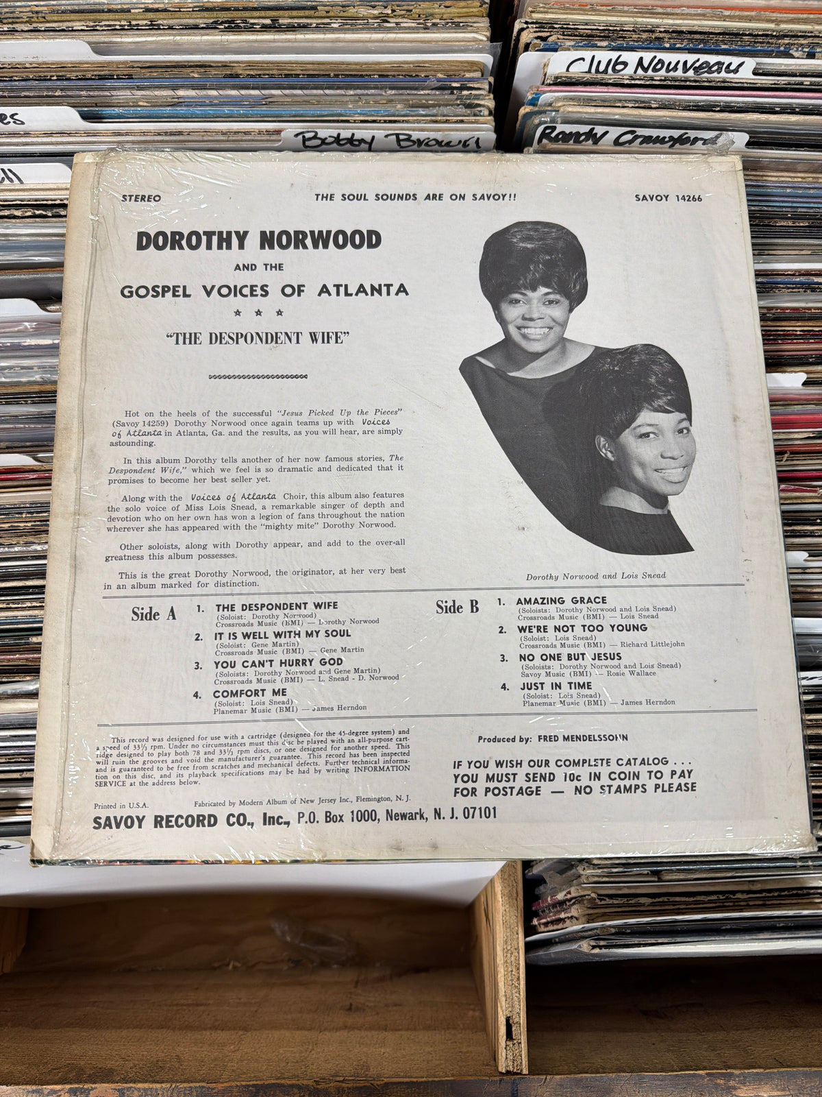 Dorothy Norwood And The Voices Of Atlanta – The Despondent Wife 14266 Vinyl LP G+/VG+