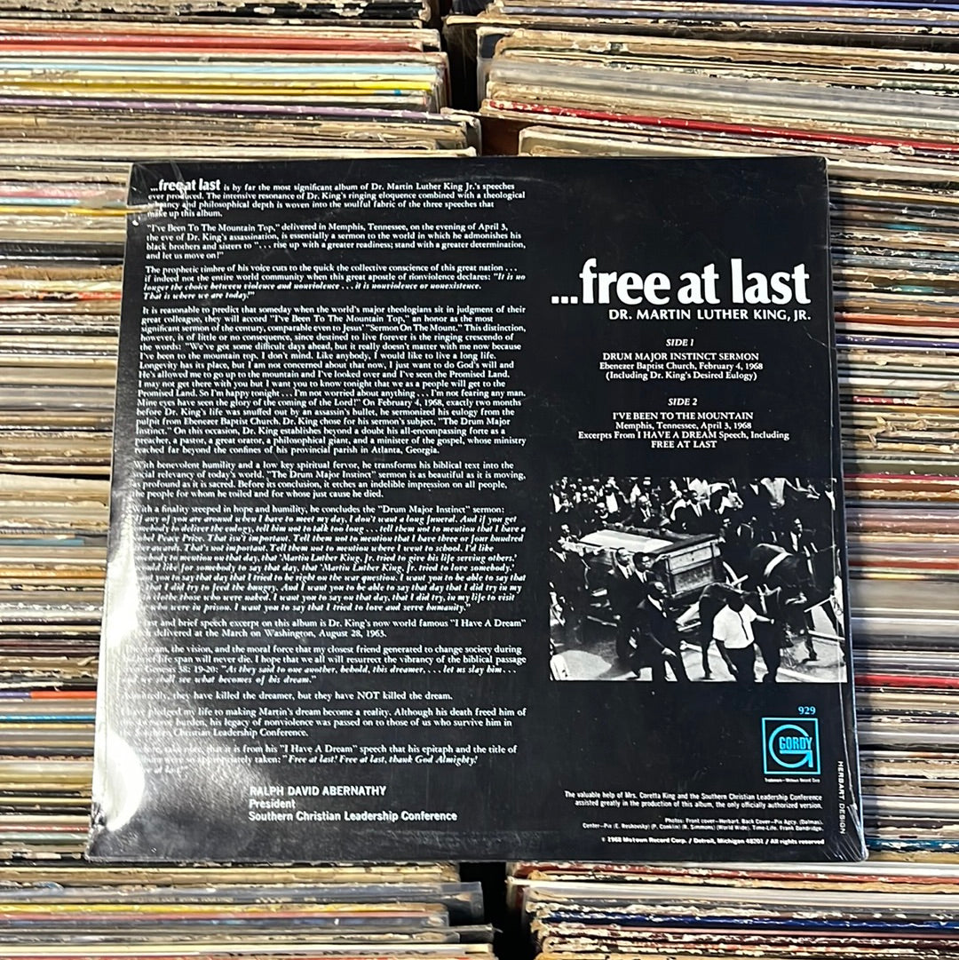 Dr. Martin Luther King, Jr. – ...Free At Last Vinyl LP GM 929