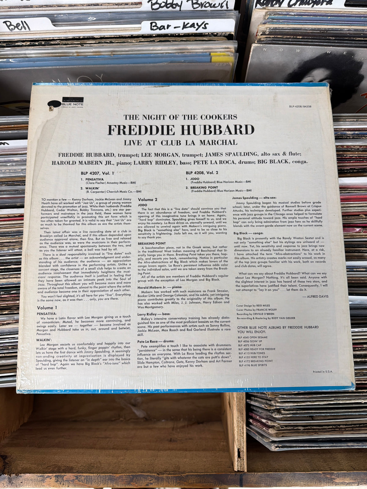 Freddie Hubbard – The Night Of The Cookers - Live At Club La Marchal - Volume 2 BST 84208 VG+/VG+