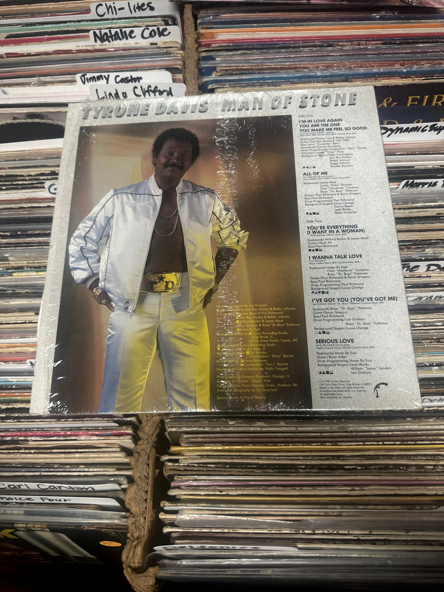 Tyrone Davis – Man Of Stone (In Love Again) Vinyl LP FR 1002 VG+/VG+