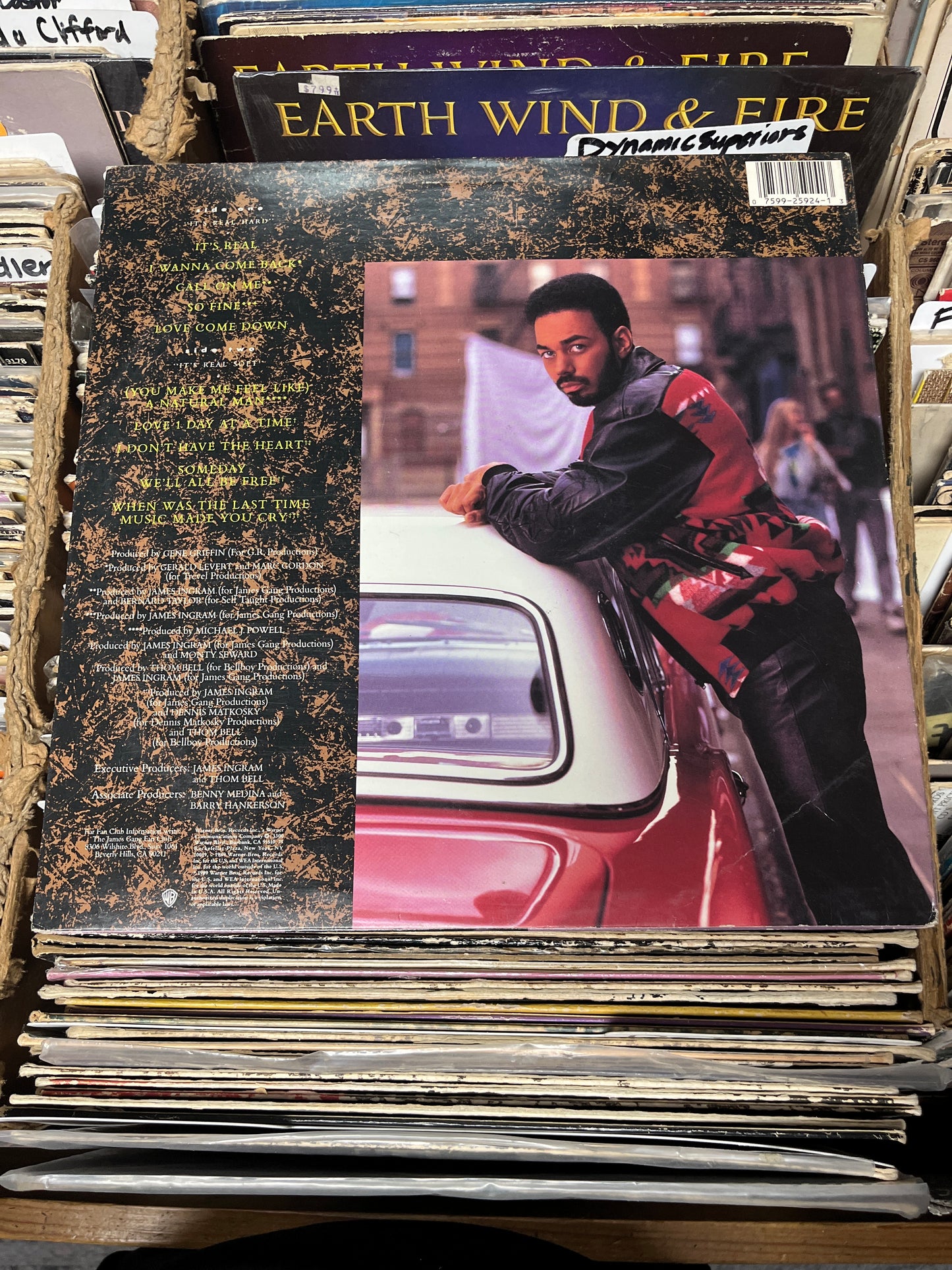 James Ingram – It's Real Vinyl Lp 9 25924-1 VG+/VG+
