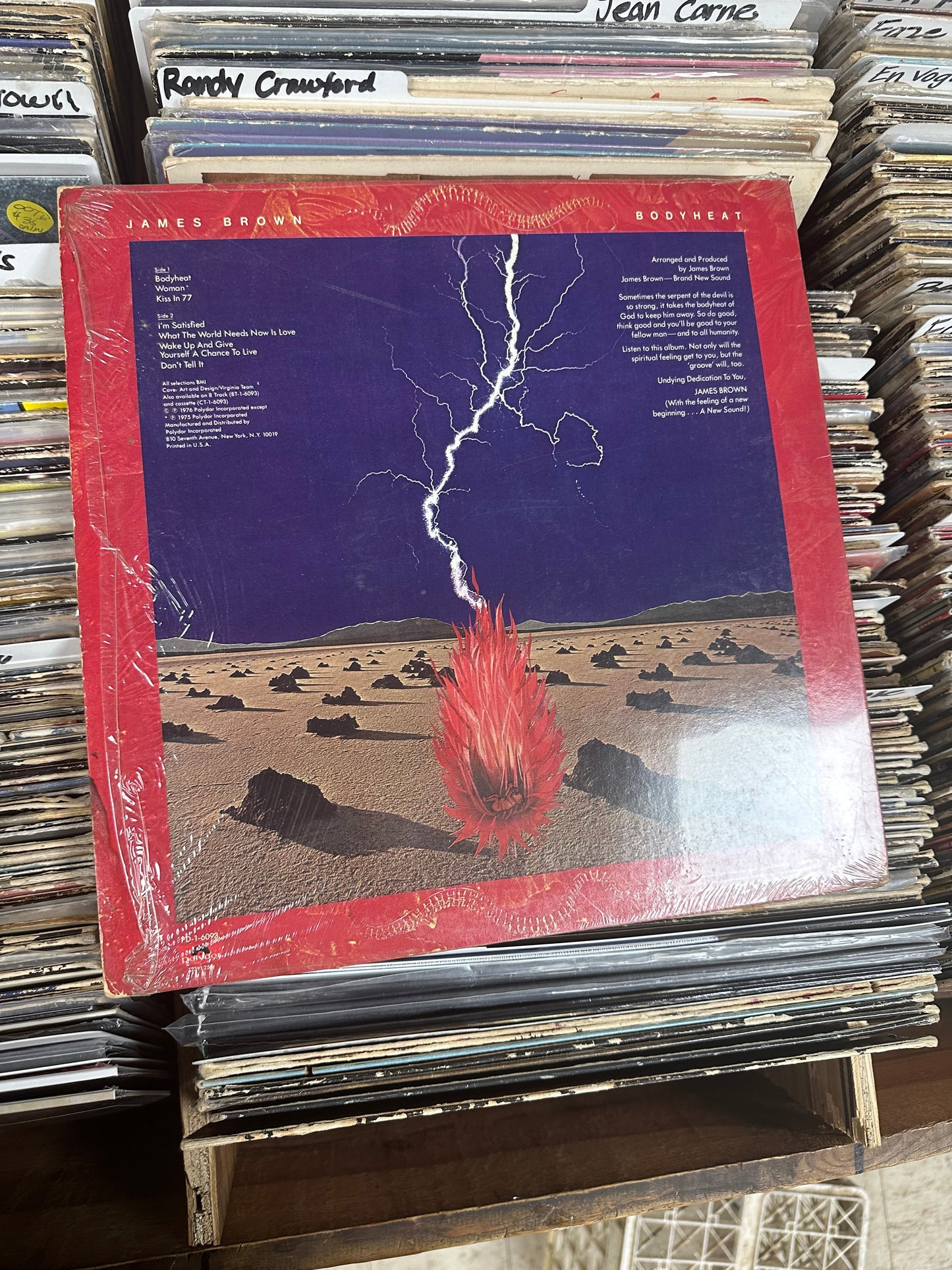 James Brown – Bodyheat Vinyl Lp PD-1-6093 VG+/VG+