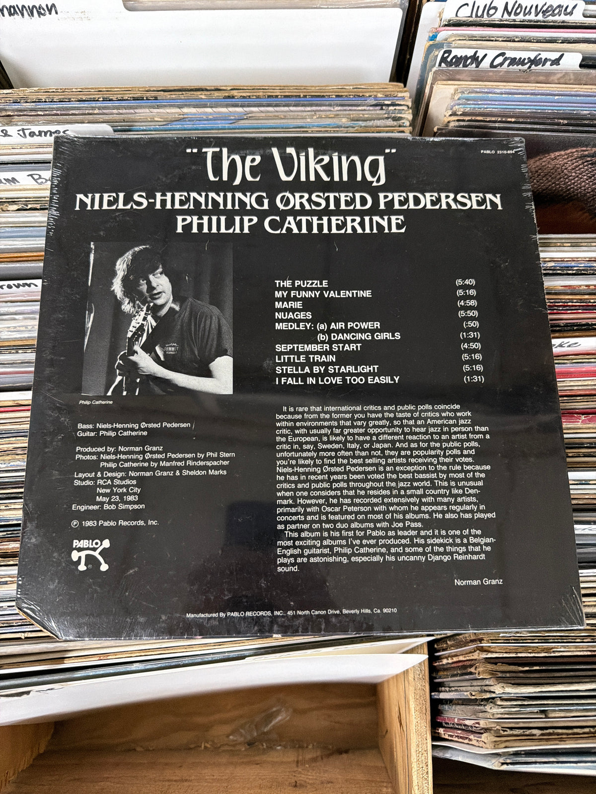 Niels-Henning Orsted Pedersen, Philip Catherine – The Viking 2310-894 Vinyl LP NM/VG+