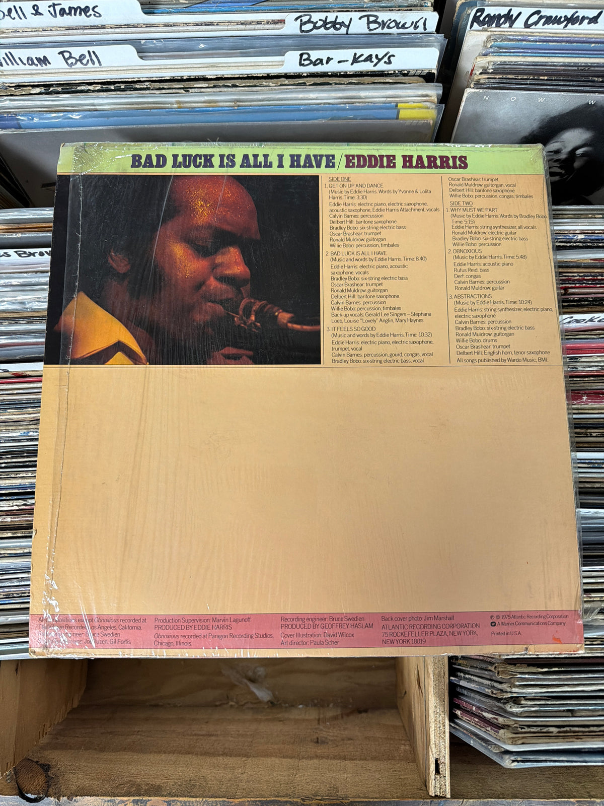 Eddie Harris – Bad Luck Is All I Have SD 1675 Vinyl LP VG/VG
