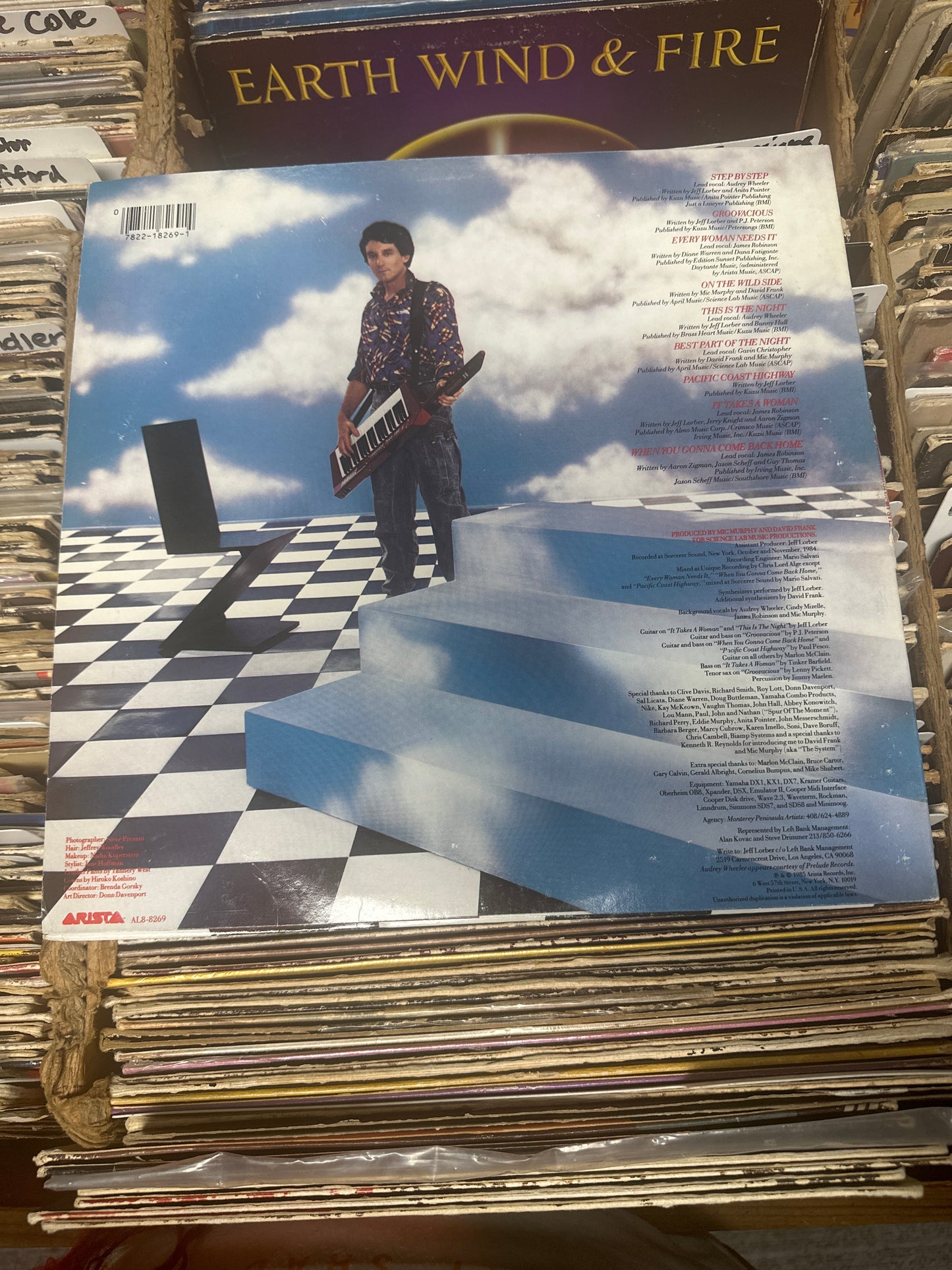 Jeff Lorber – Step By Step Vinyl LP AL8-8269 VG+/VG+