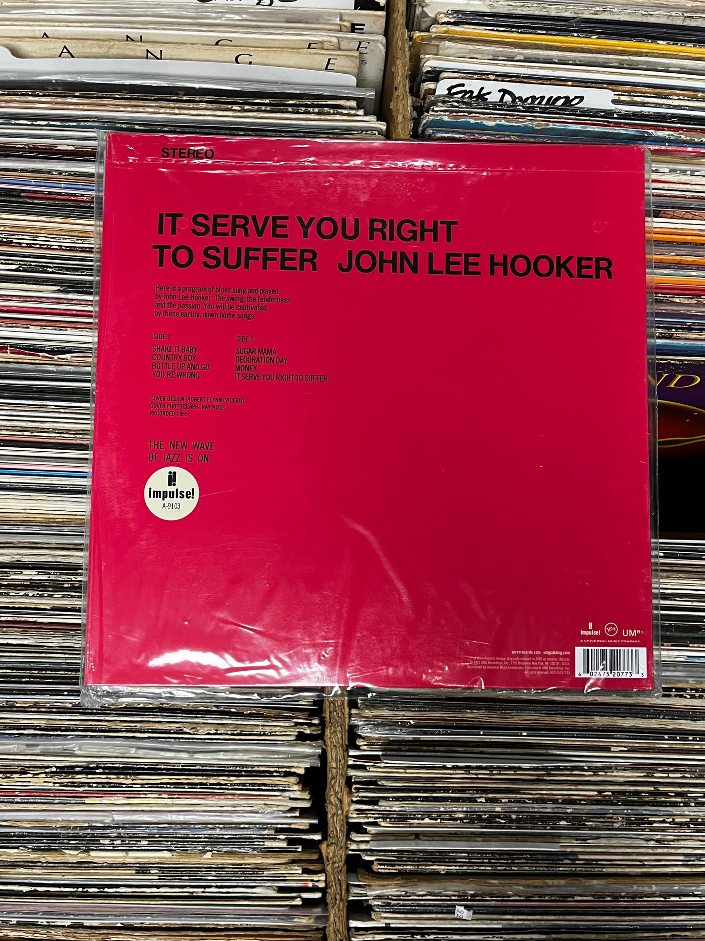 John Lee Hooker – It Serve You Right To Suffer 180 G Vinyl Lp AS-9103