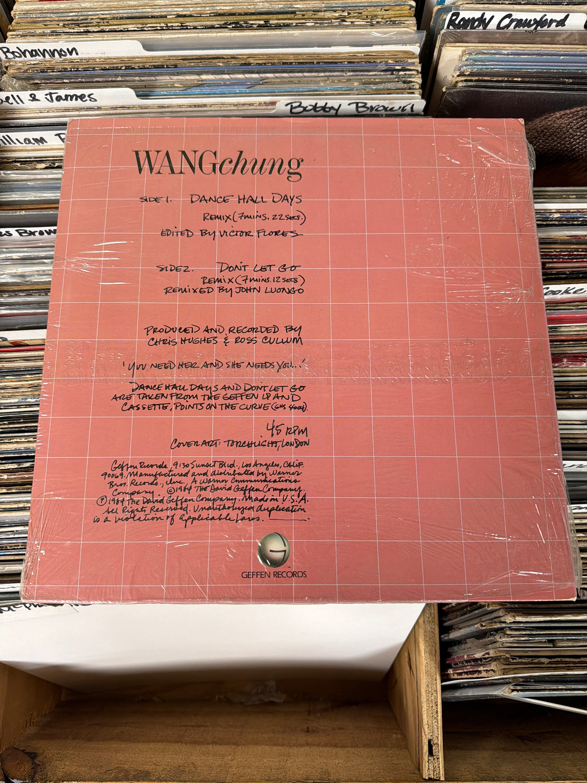 Wang Chung – Dance Hall Days & Don't Let Go 0-20194 Vinyl 12" VG+/VG+