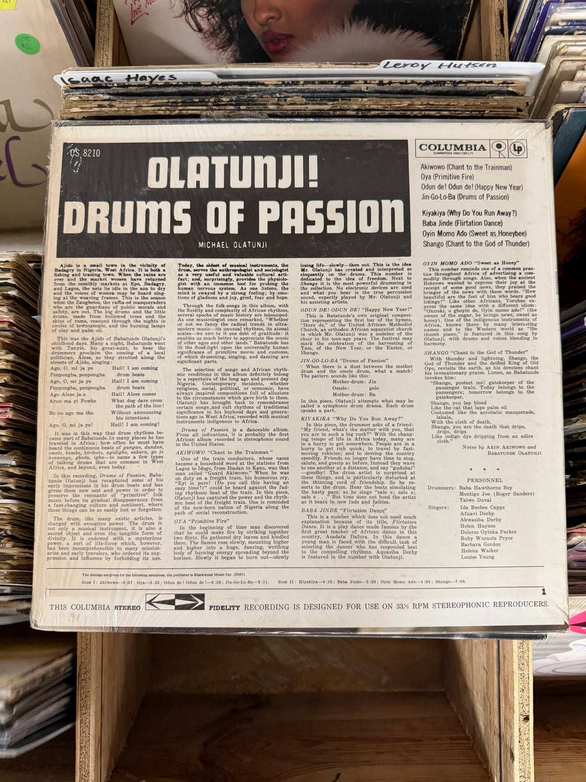 Olatunji! – Drums Of Passion Vinyl LP Hollywood Pressing VG+/VG+