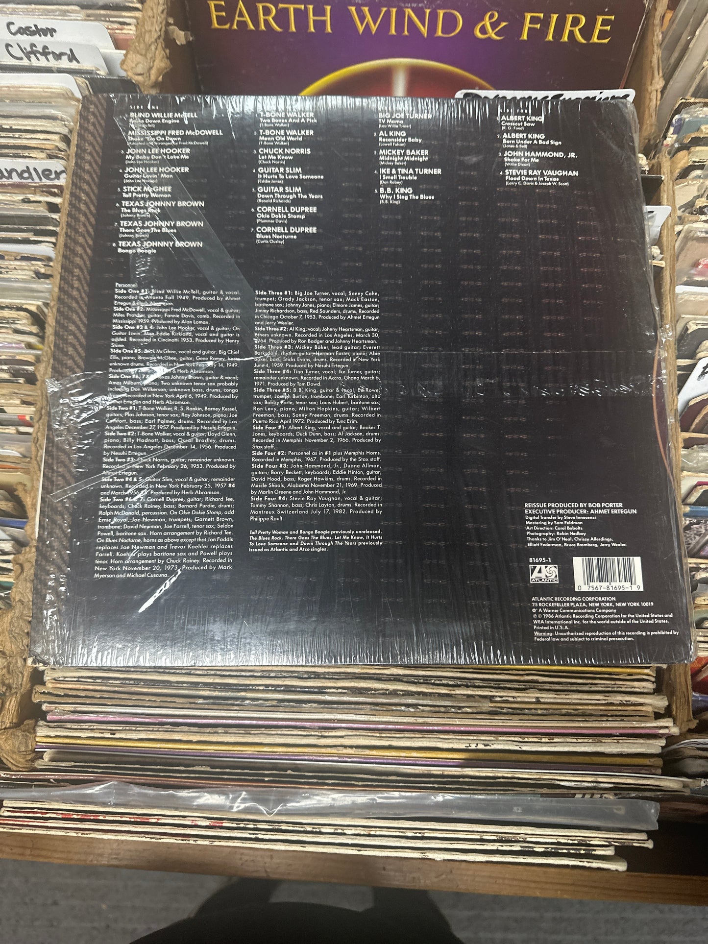 Various – Atlantic Blues: Guitar Vinyl LP 81695-1 VG+/VG+