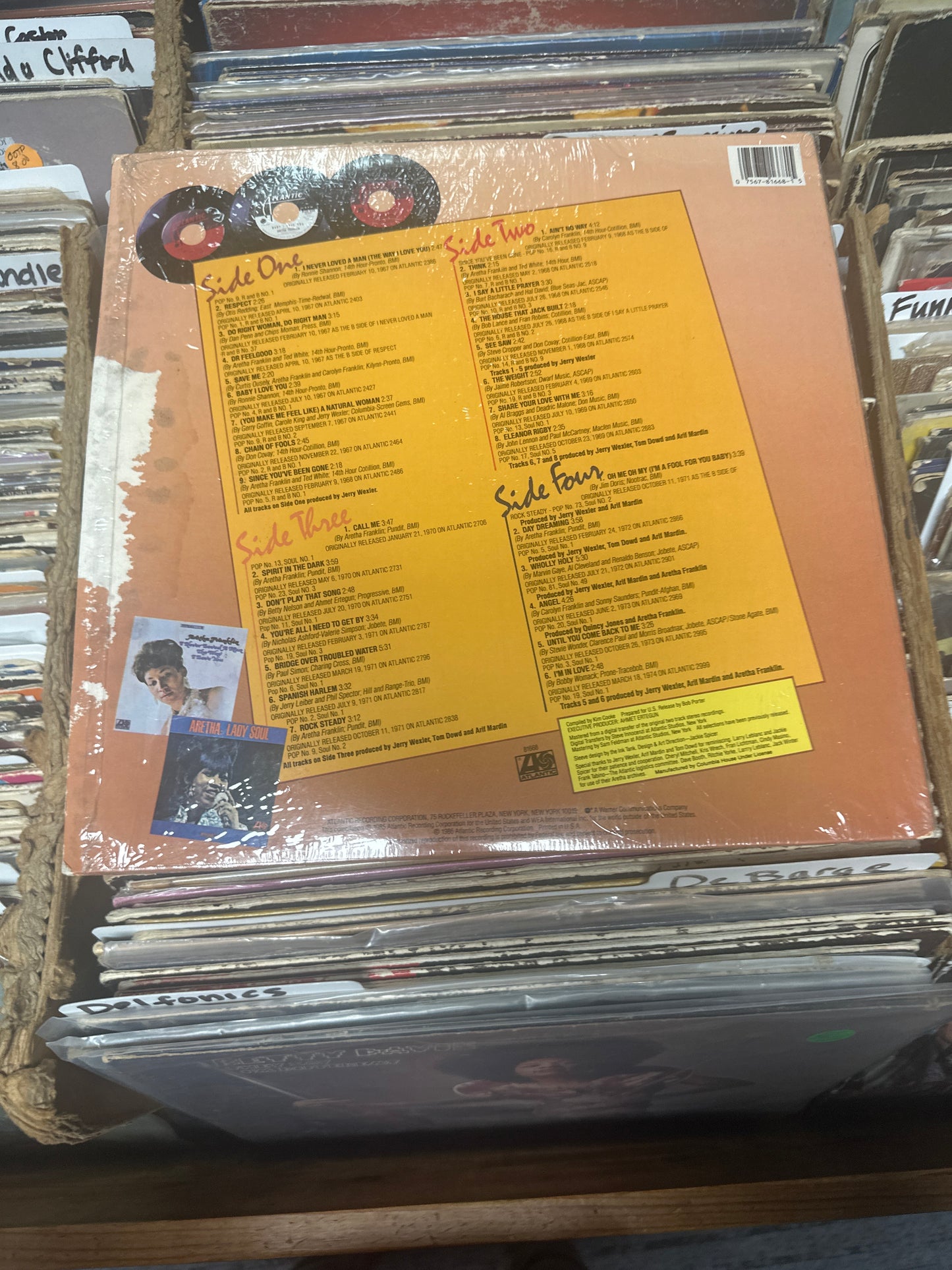Aretha Franklin – 30 Greatest 2xVinyl LP 81668-1 VG+/G