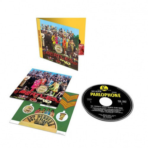 the album cover for The Beatles - Sgt. Pepper's Lonely Hearts Club Band