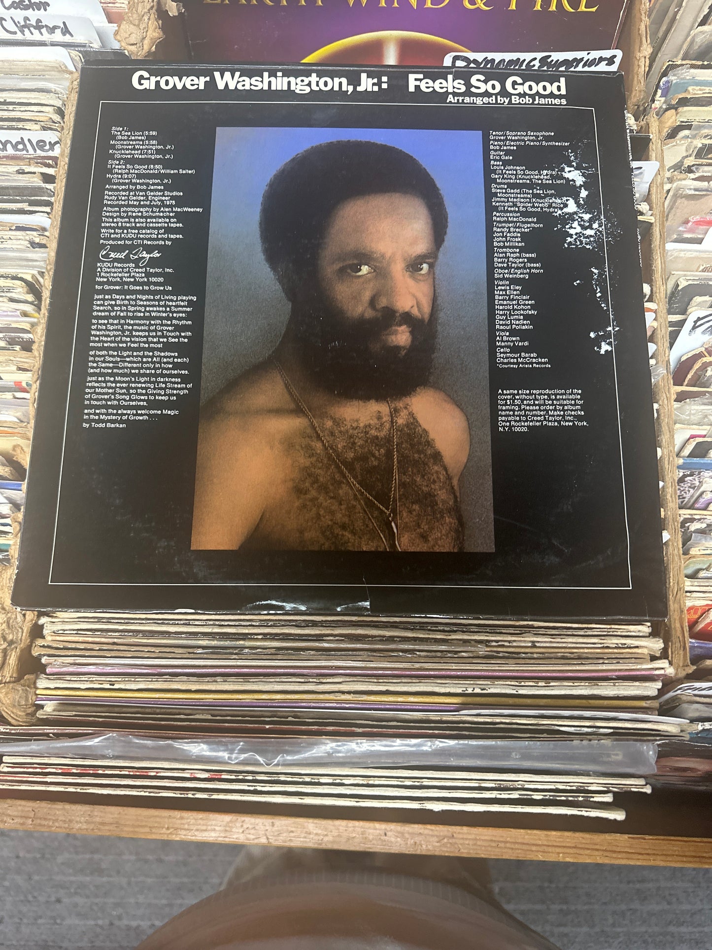 Grover Washington, Jr. – Feels So Good Vinyl LP KU-24 S1 VG+/VG