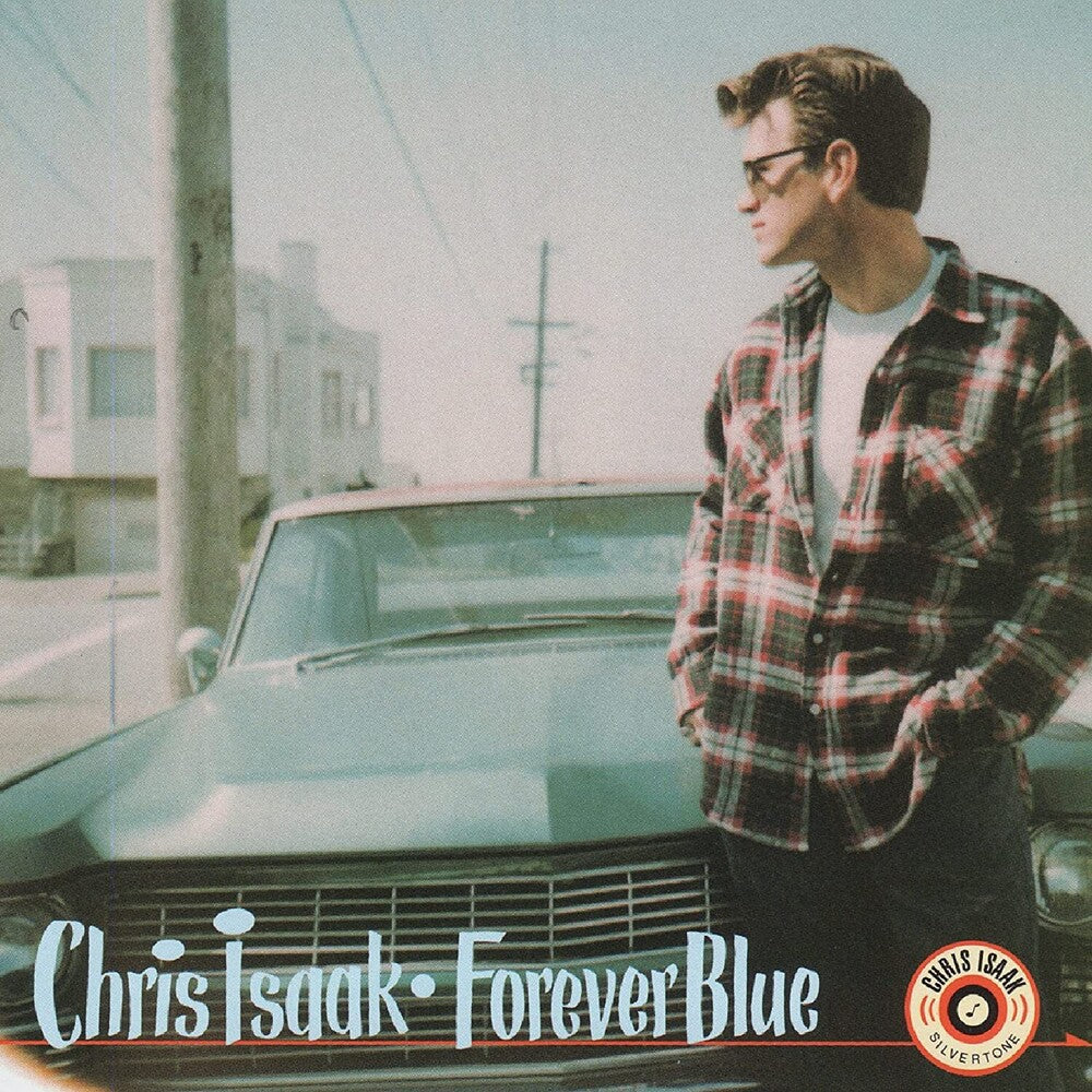 the album cover for Chris Isaak - Forever Blue