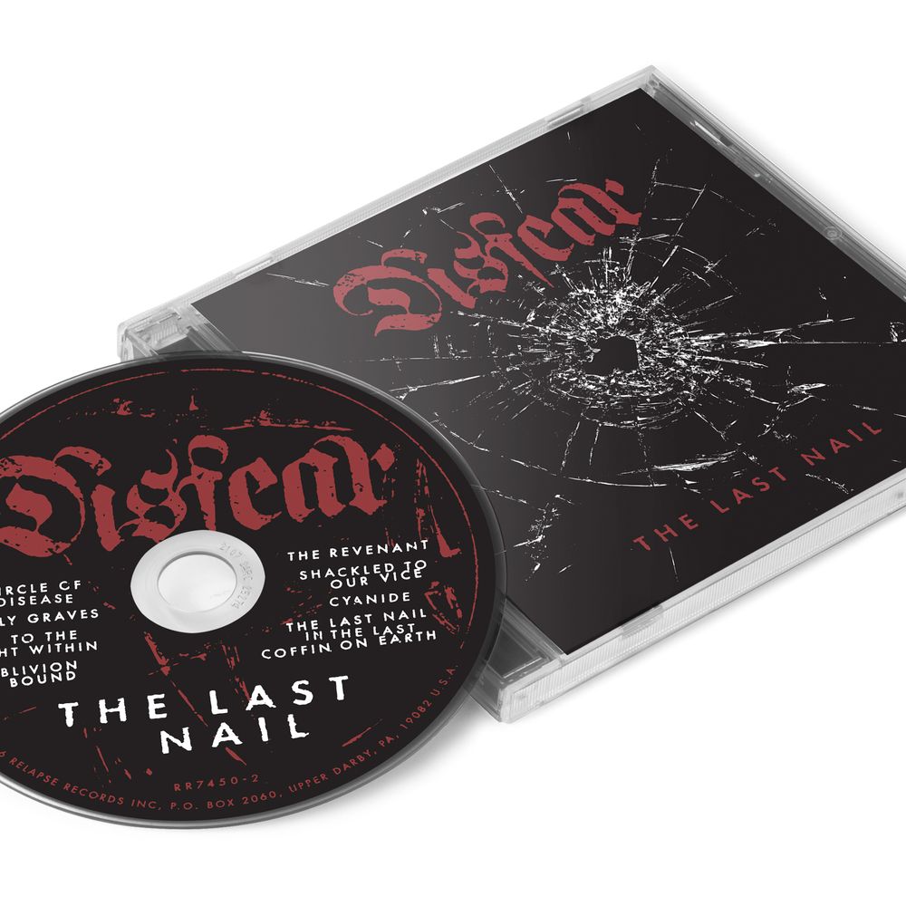 the album cover for Disfear - The Last Nail