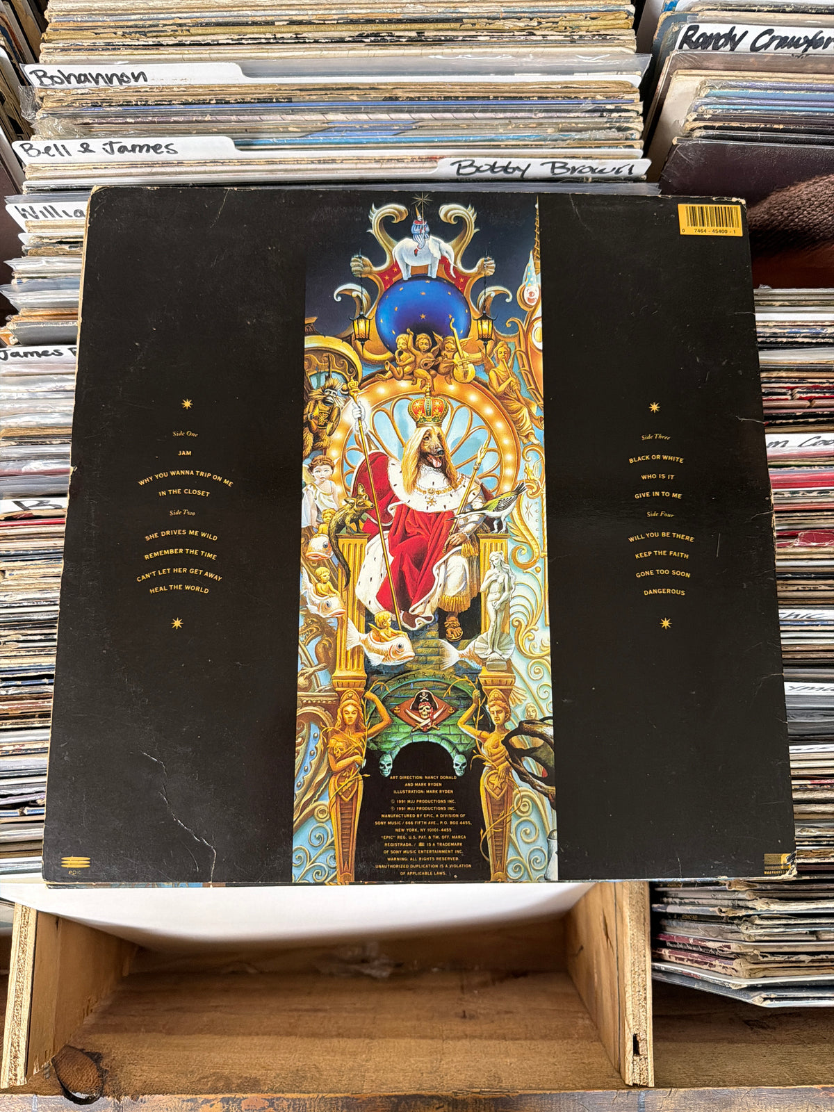 Michael Jackson – Dangerous E2 45400 Vinyl LP VG/VG