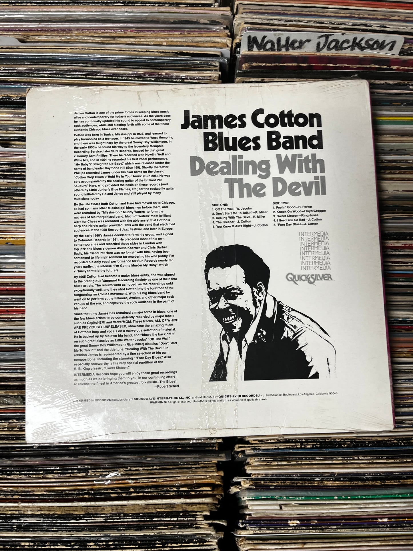 The James Cotton Blues Band – Dealing With The Devil Vinyl Lp