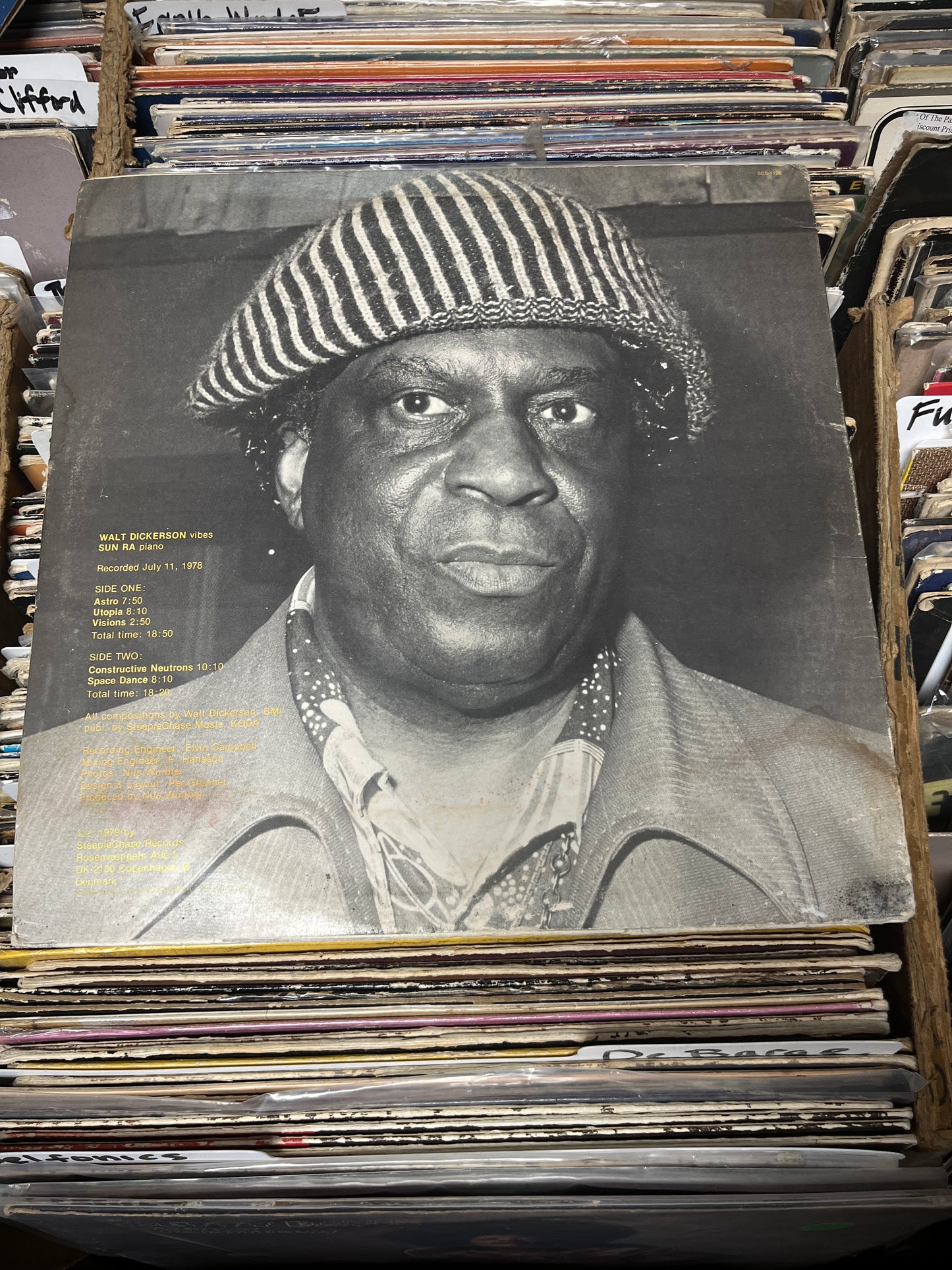 Walt Dickerson & Sun Ra – Visions SCS-1126 Vinyl LP VG/G