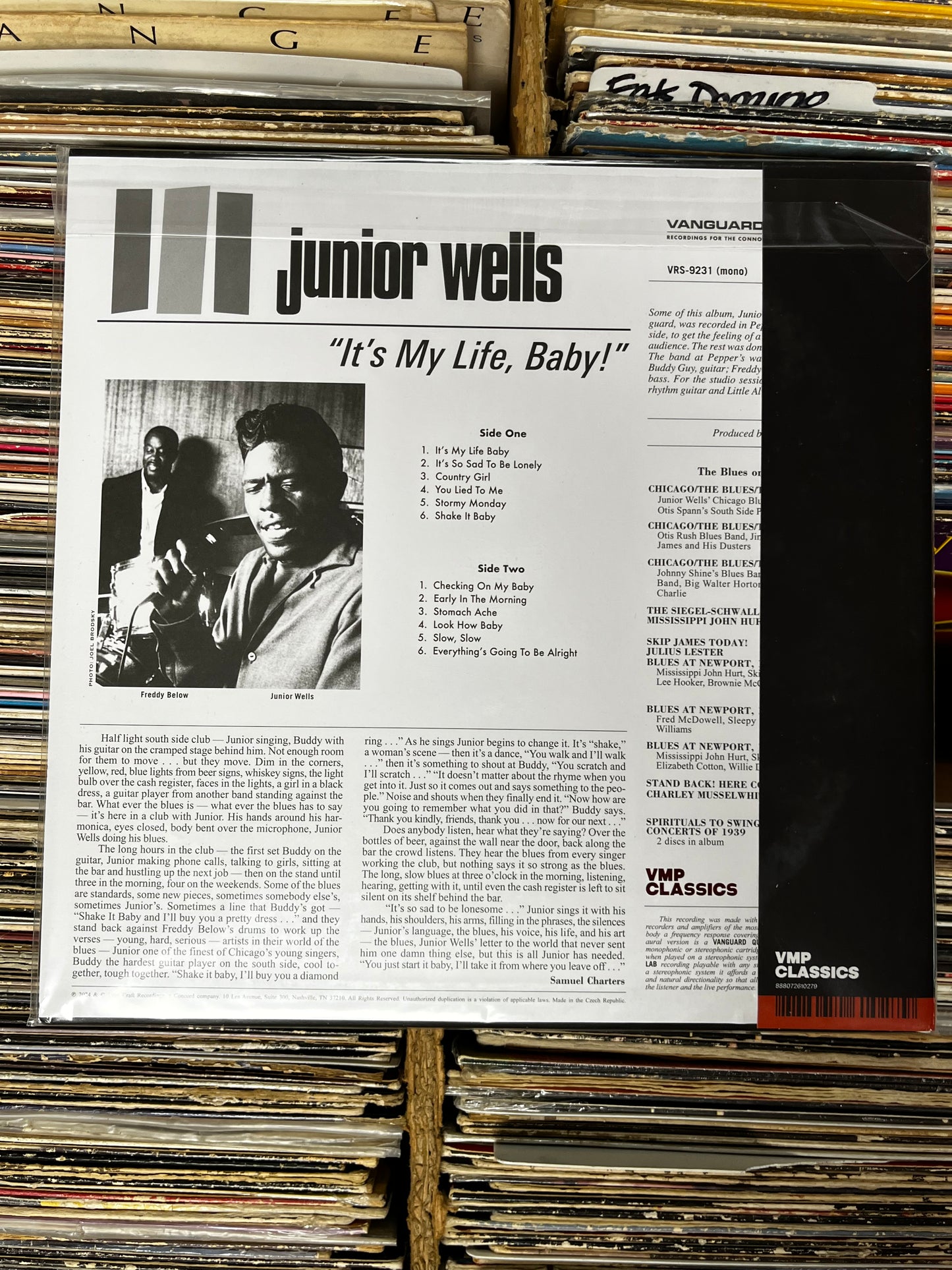 Junior Wells – It's My Life, Baby Vinyl Lp