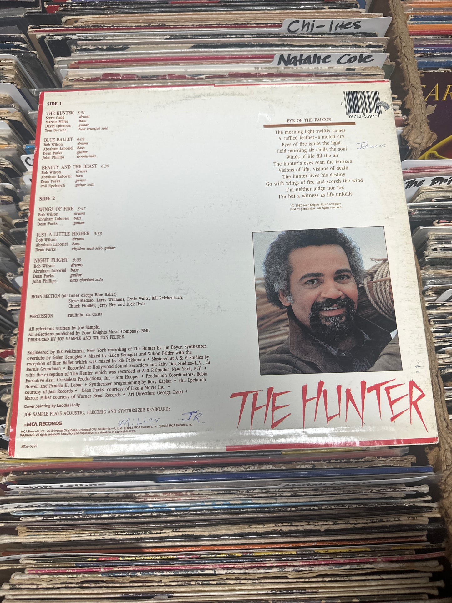 Joe Sample – The Hunter Vinyl LP MCA-5397 VG+/VG+