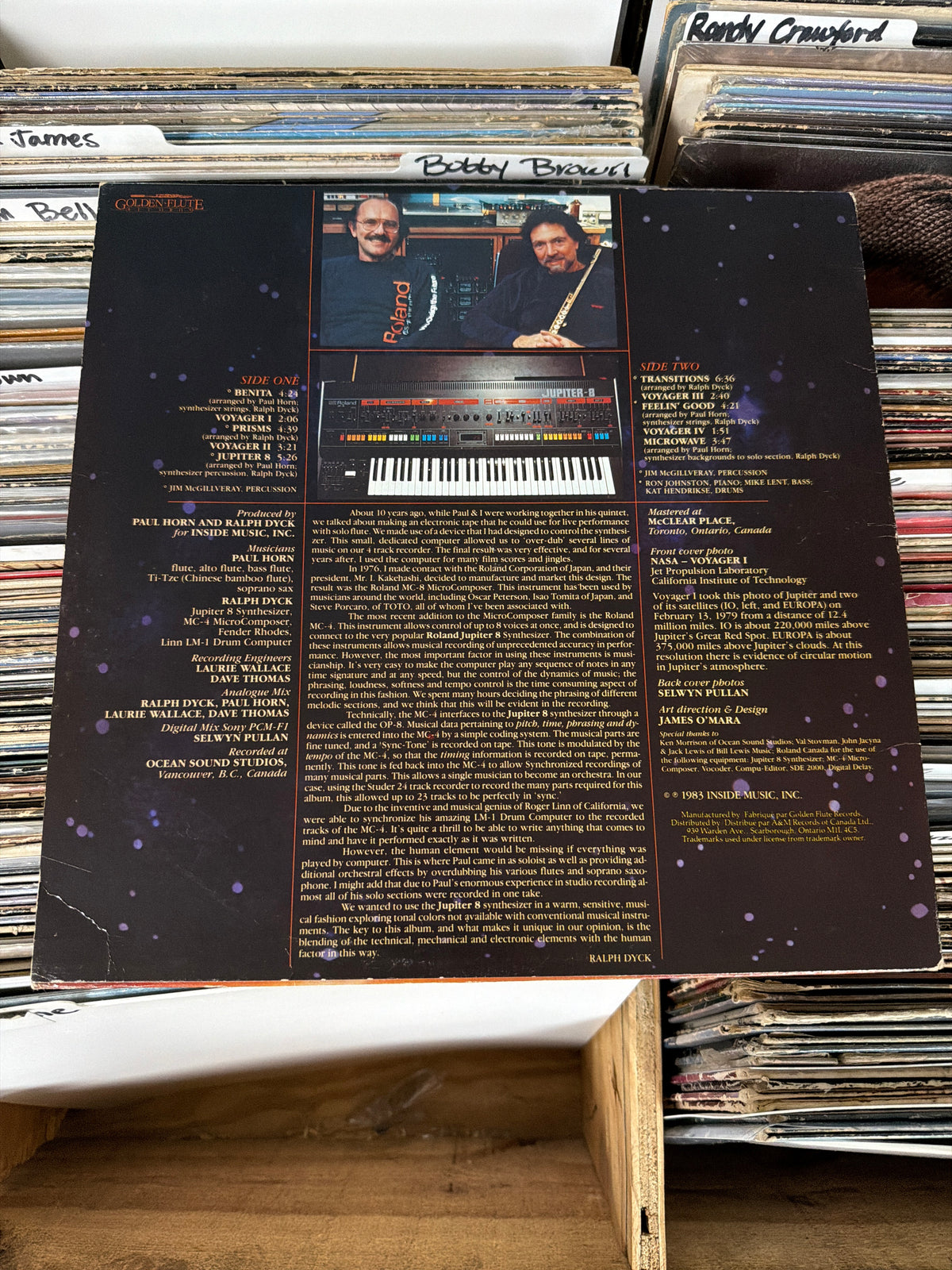 Paul Horn – Jupiter 8 GFR 2004 Vinyl LP VG/VG+