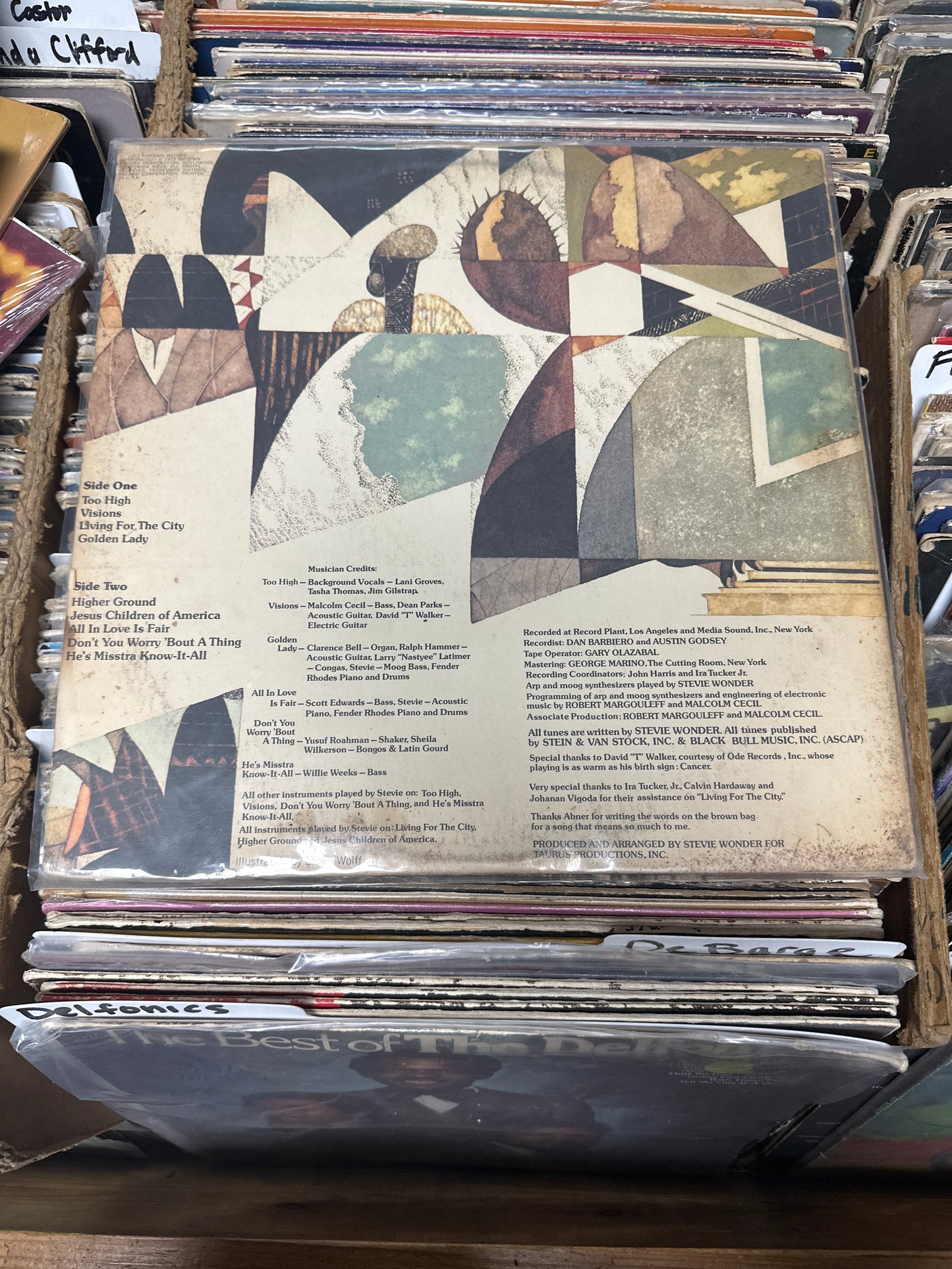 Stevie Wonder – Innervisions Vinyl Lp T6 326 S1 VG/VG+