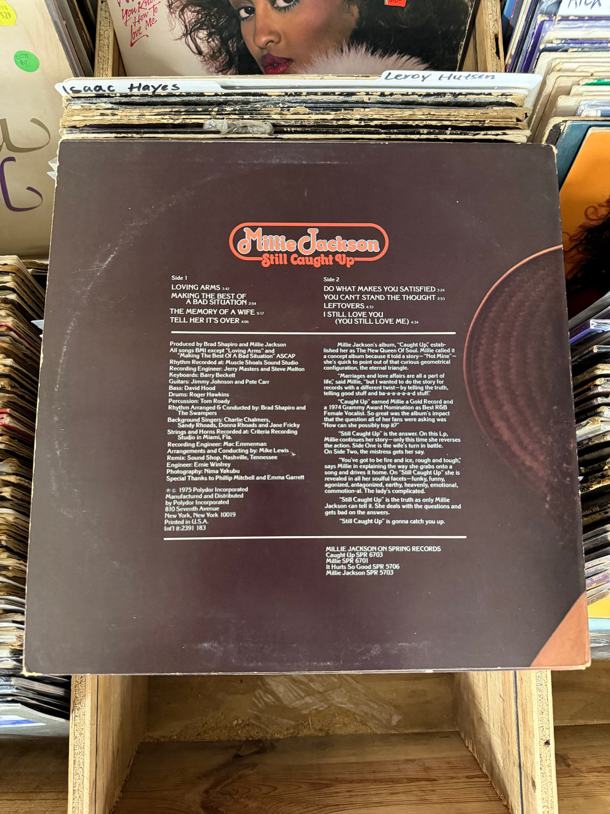 Millie Jackson – Still Caught Up Vinyl LP SPR 6708 VG/VG+