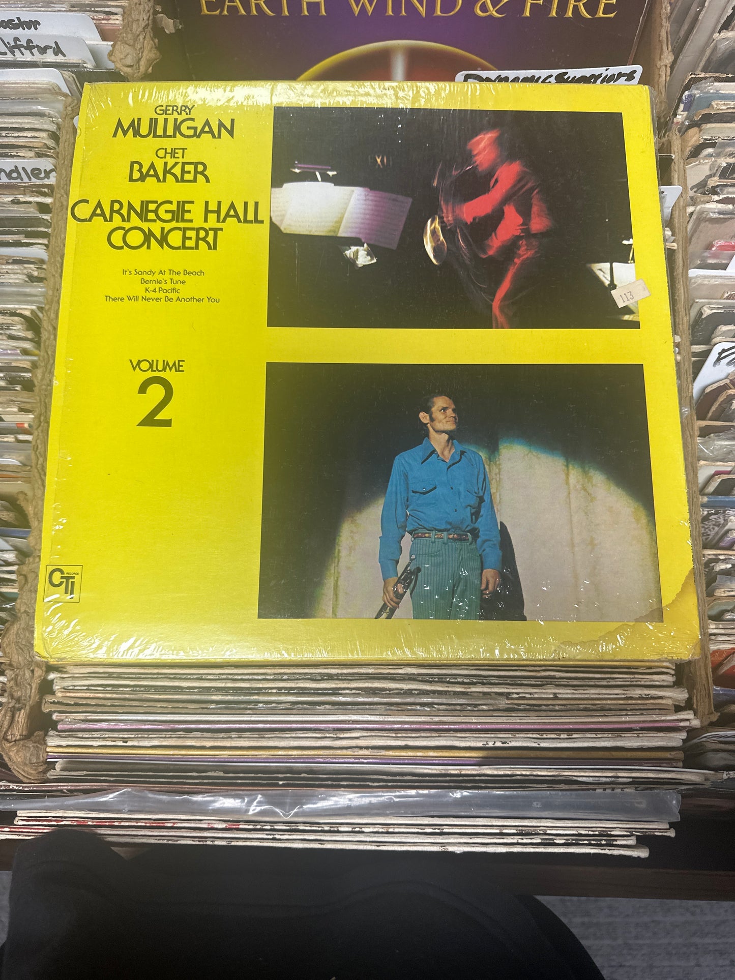 Gerry Mulligan / Chet Baker – Carnegie Hall Concert Volume 2 Vinyl LP CTI 6055 S1 VG+/VG+