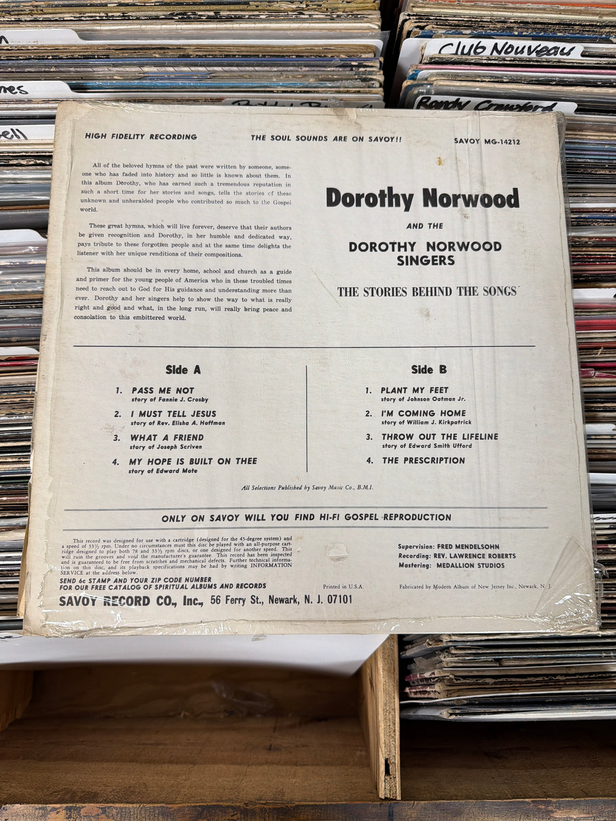 Dorothy Norwood & The Dorothy Norwood Singers – The Stories Behind The Songs MG-14212 G+/VG+