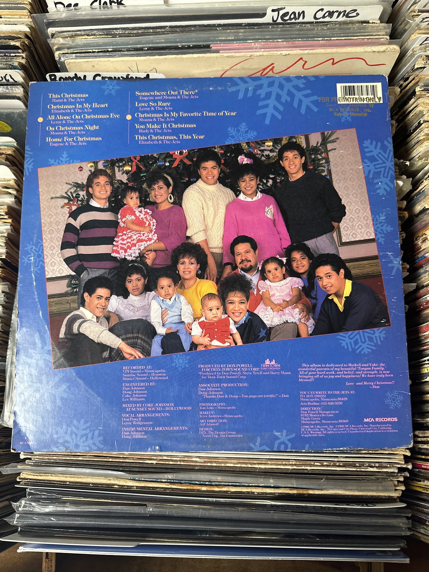 The Jets – Christmas With The Jets Vinyl LP VG+/VG+