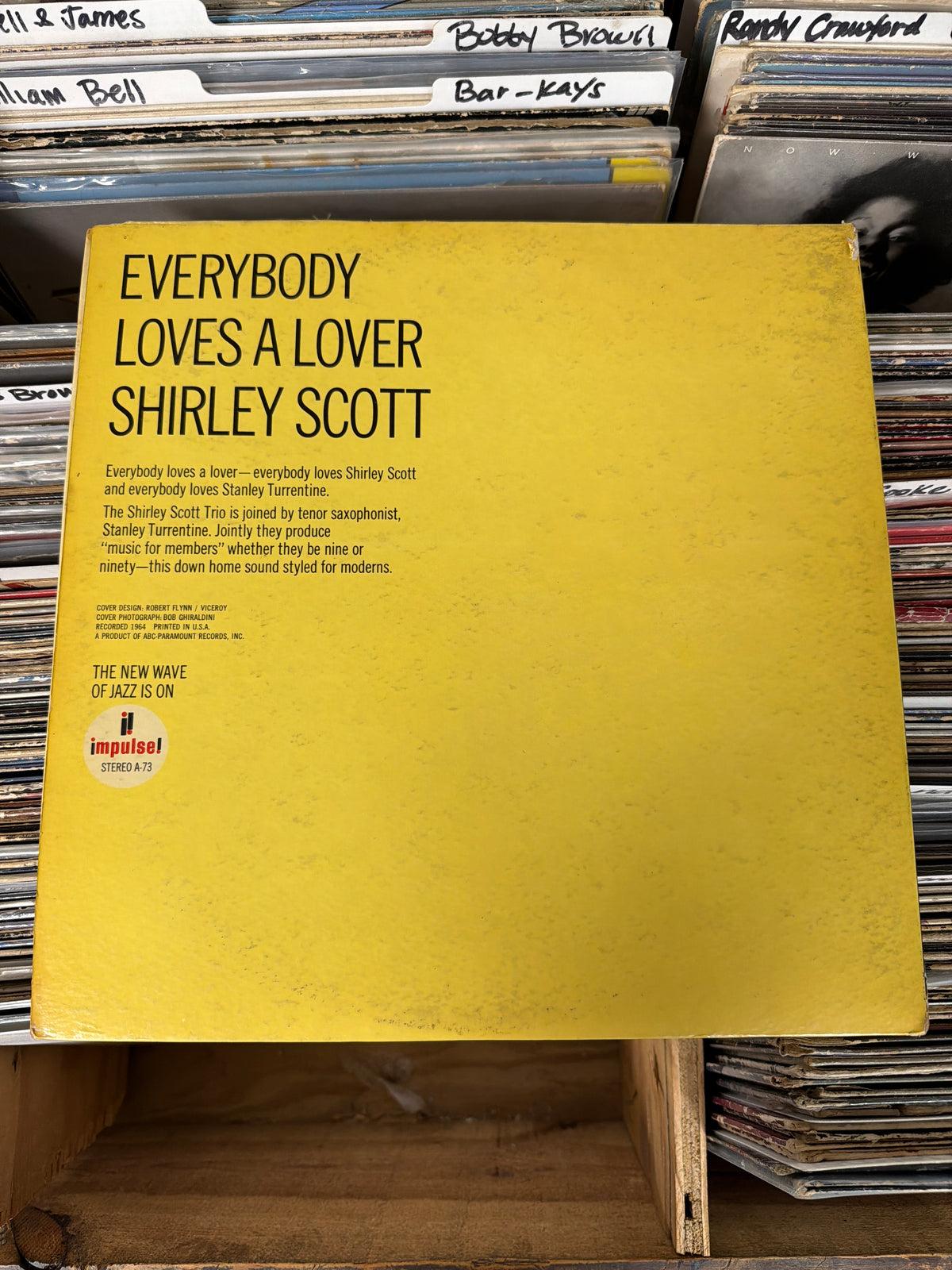 Shirley Scott – Everybody Loves A Lover A-73 Vinyl LP VG/VG