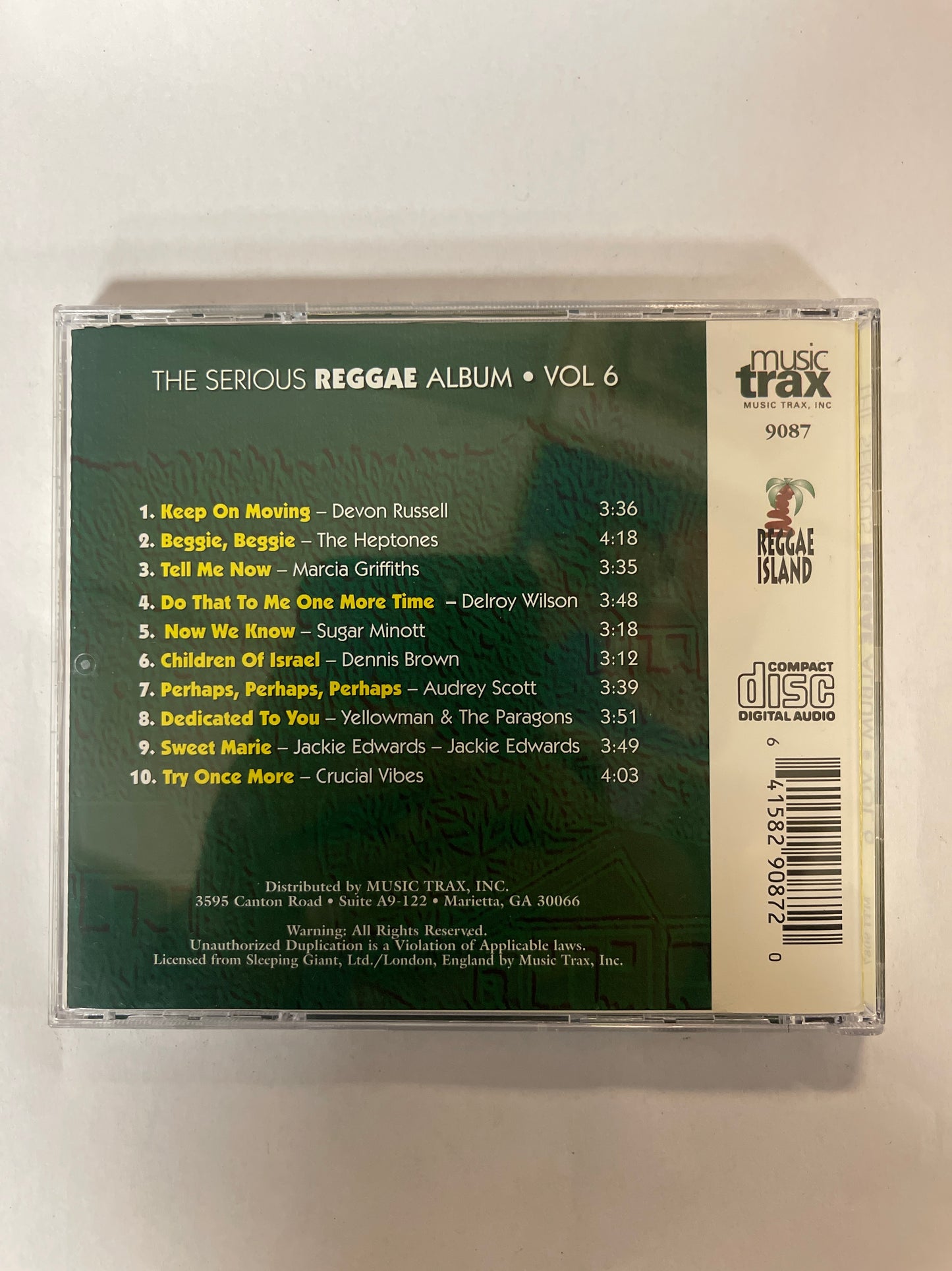 The Serious Reggae Album Volume Six Various Artists CD VG+/VG+