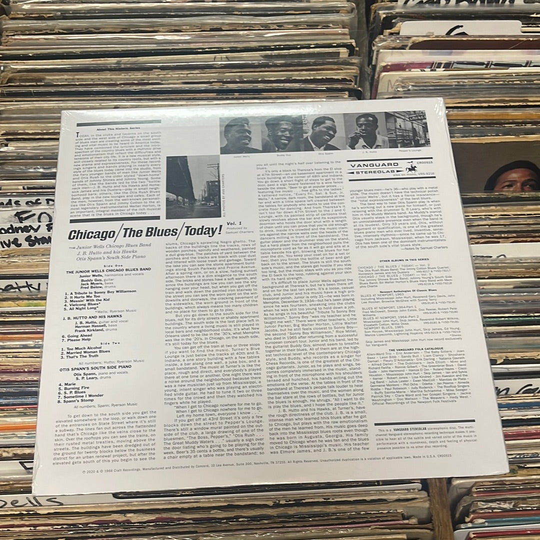 Various – Chicago/The Blues/Today! Vol. 1 180g Vinyl Lp Reissue CR00515