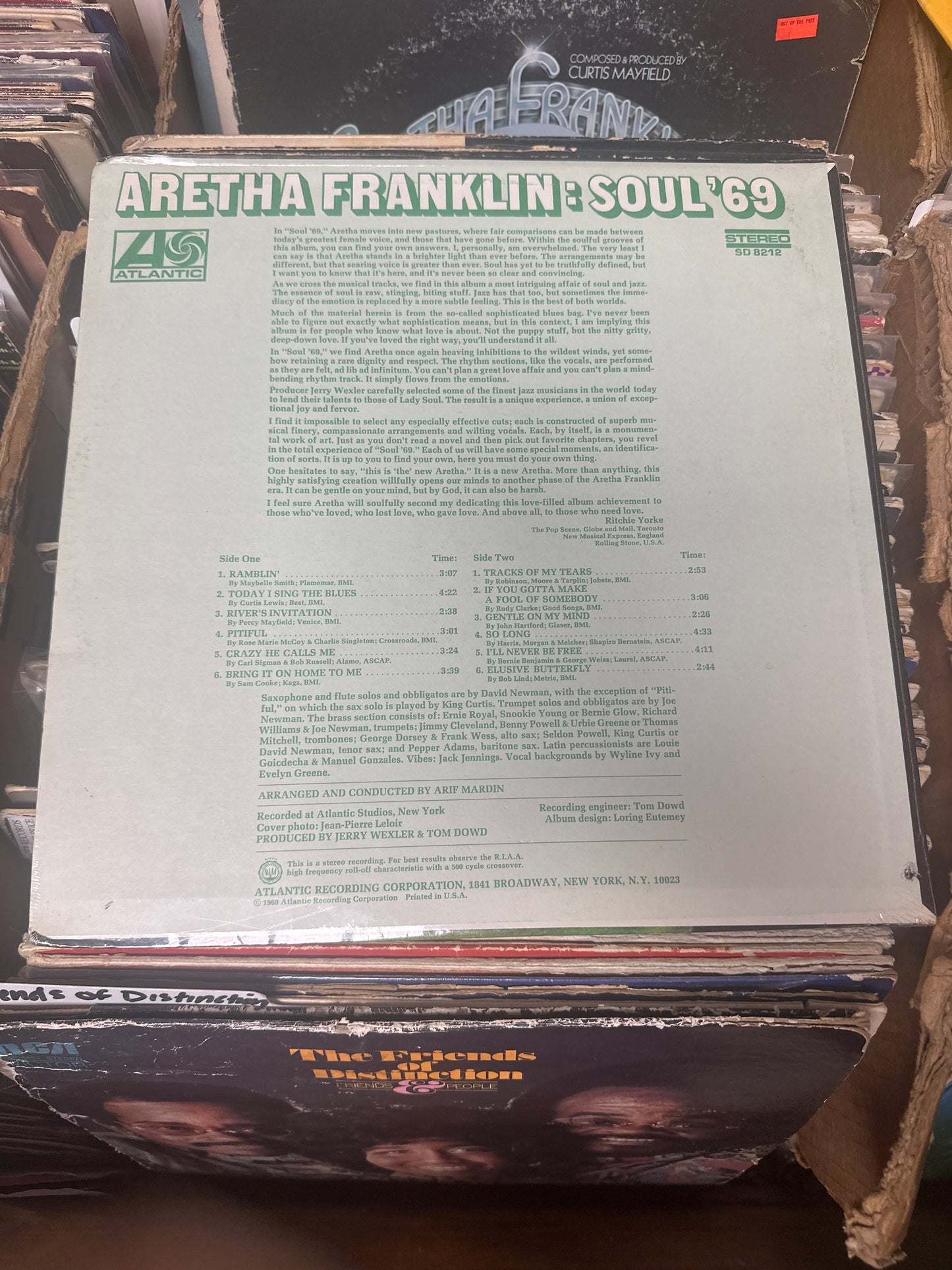 Aretha Franklin – Soul '69 Vinyl LP SD 8212
