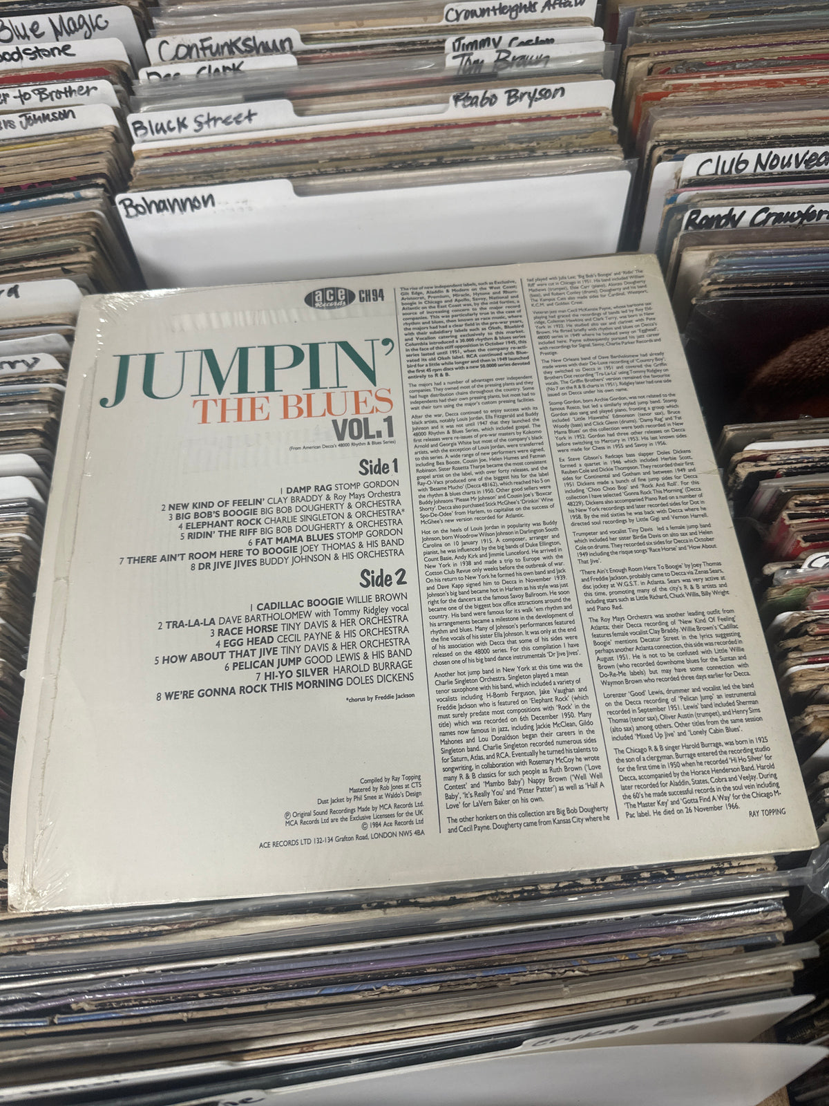 Various – Jumpin' The Blues Vol. 1 Vinyl LP VG+/VG+