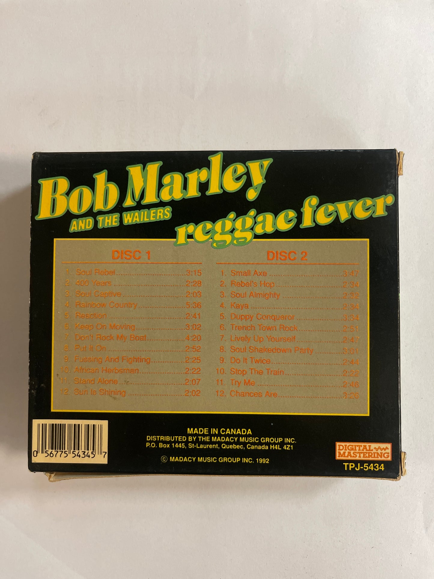 Bob Marley and The Wailers Reggae Fever 2 x CD VG+/VG+