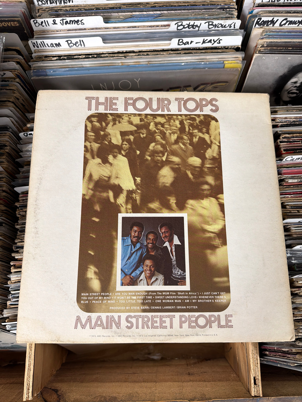The Four Tops – Main Street People DSX-50144 Vinyl LP VG/VG