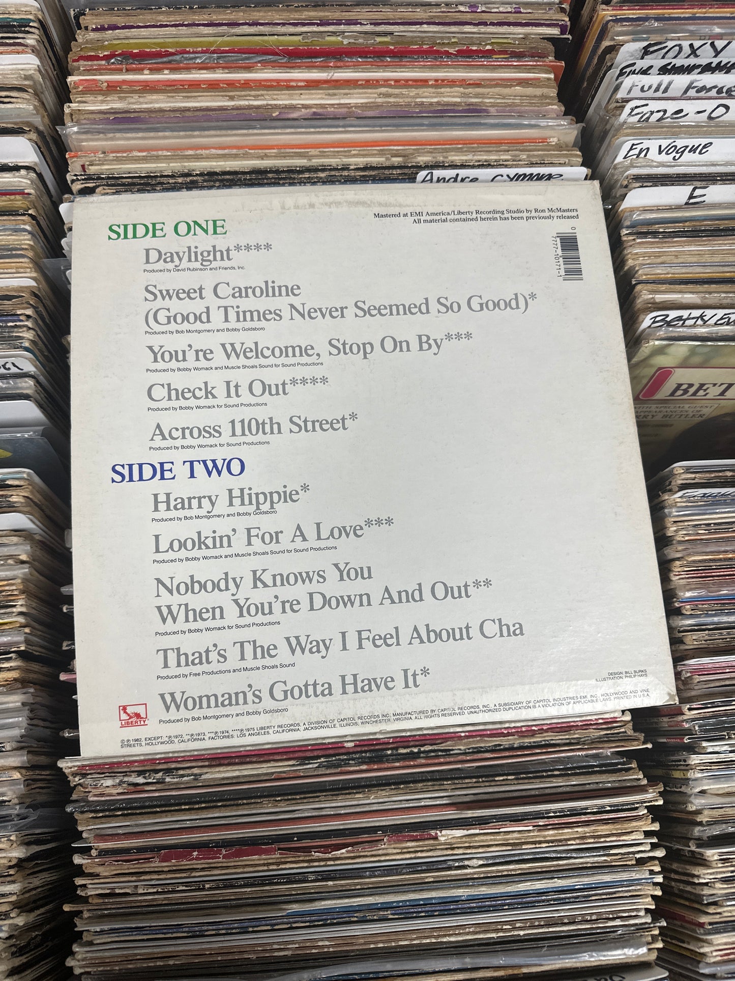 Bobby Womack – Greatest Hits Vinyl LP LN-10171 Near Mint/VG+