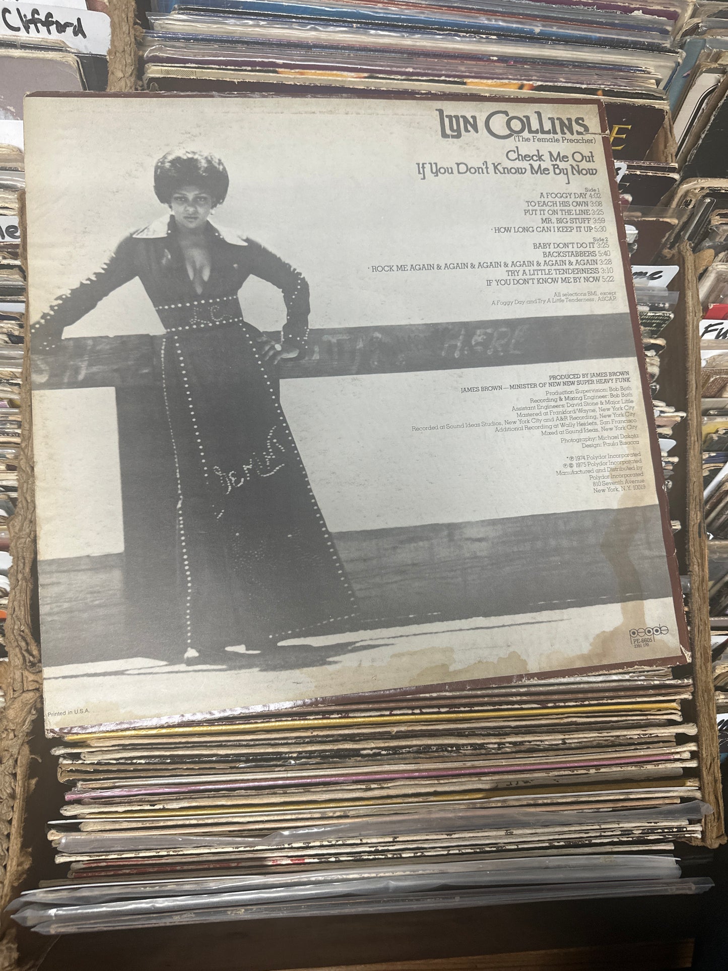 Lyn Collins – Check Me Out If You Don't Know Me By Now Vinyl LP PE-6605 VG+/VG