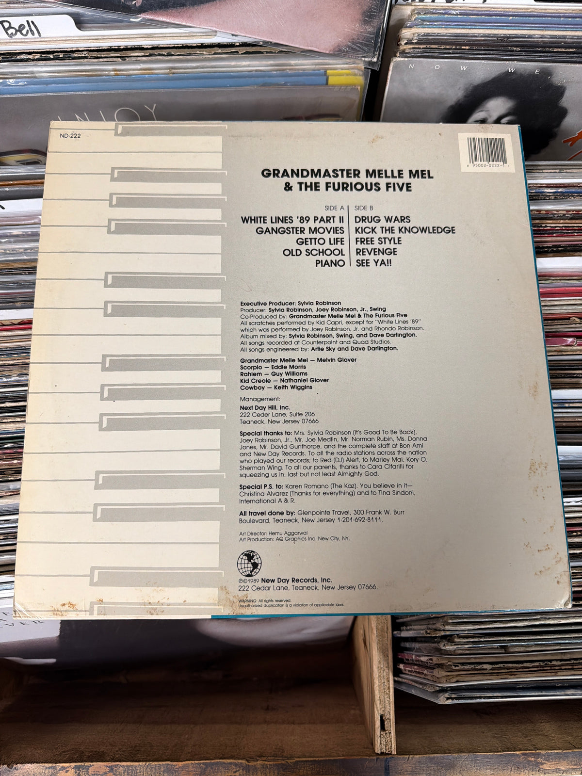 Grandmaster Melle Mel & The Furious Five – Piano Vinyl LP VG+/VG
