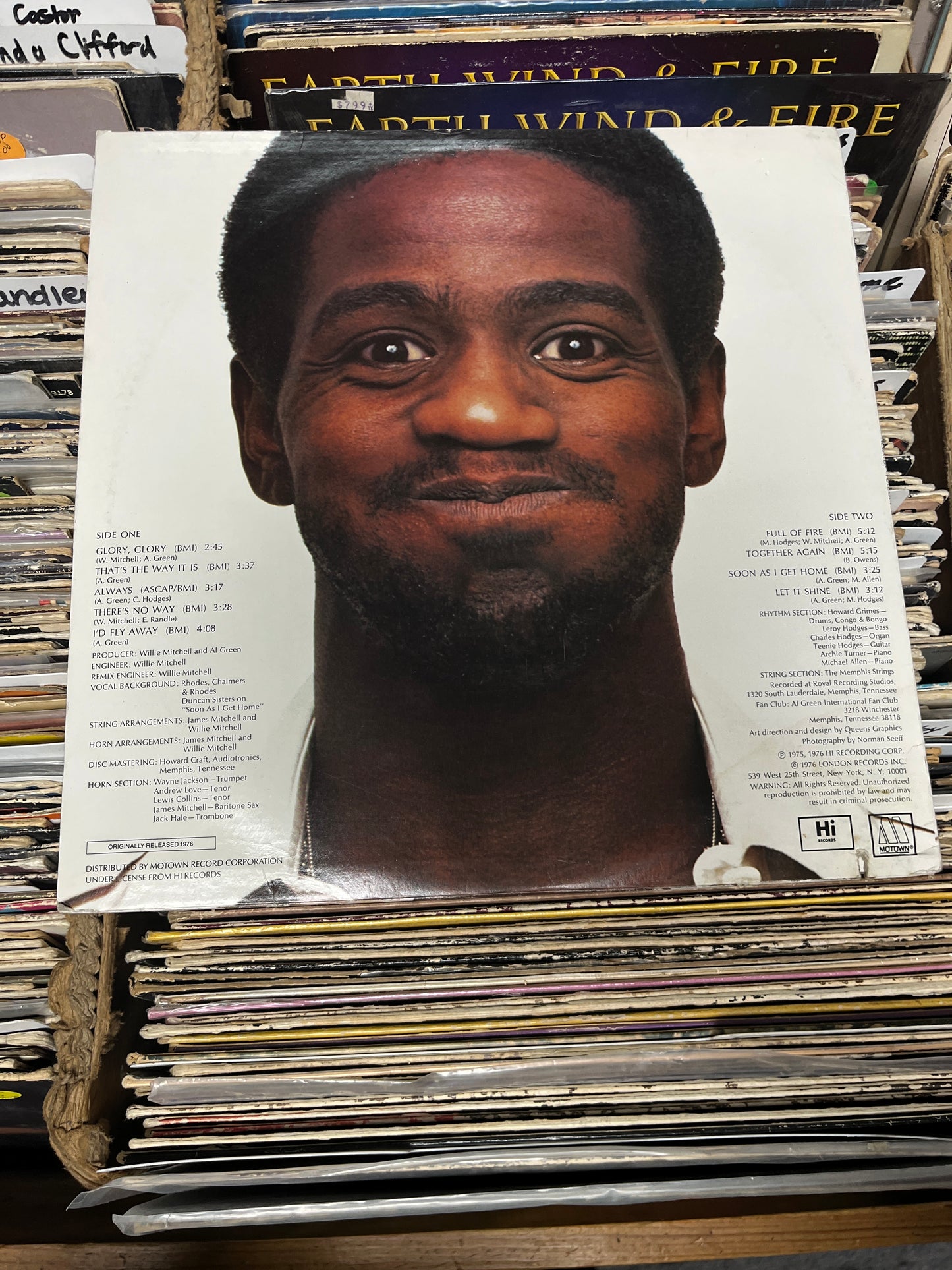 Al Green – Full Of Fire Vinyl Lp 5285ML VG+/VG+