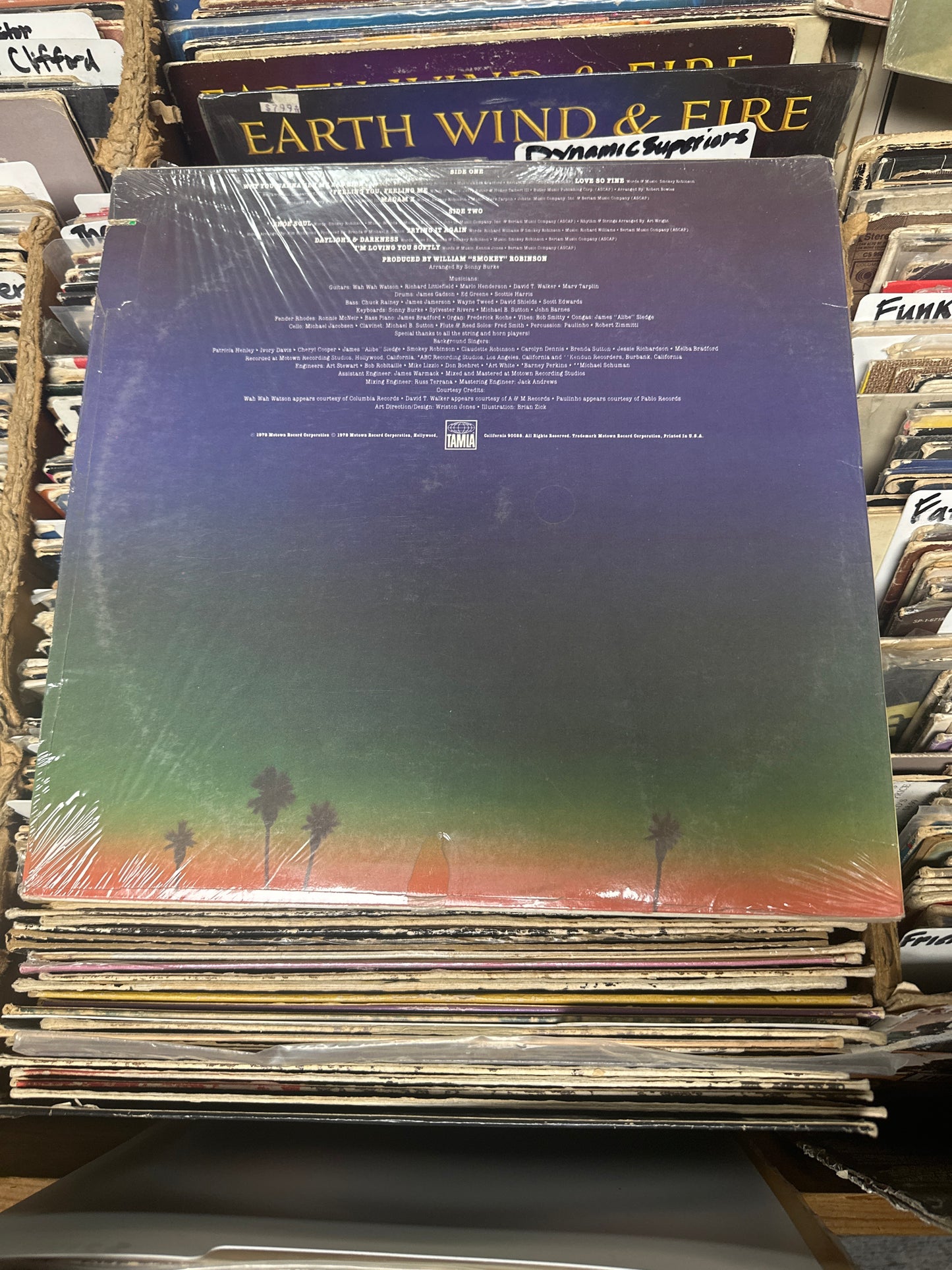 Smokey Robinson – Love Breeze Vinyl Lp T7-359R1 VG+/VG+