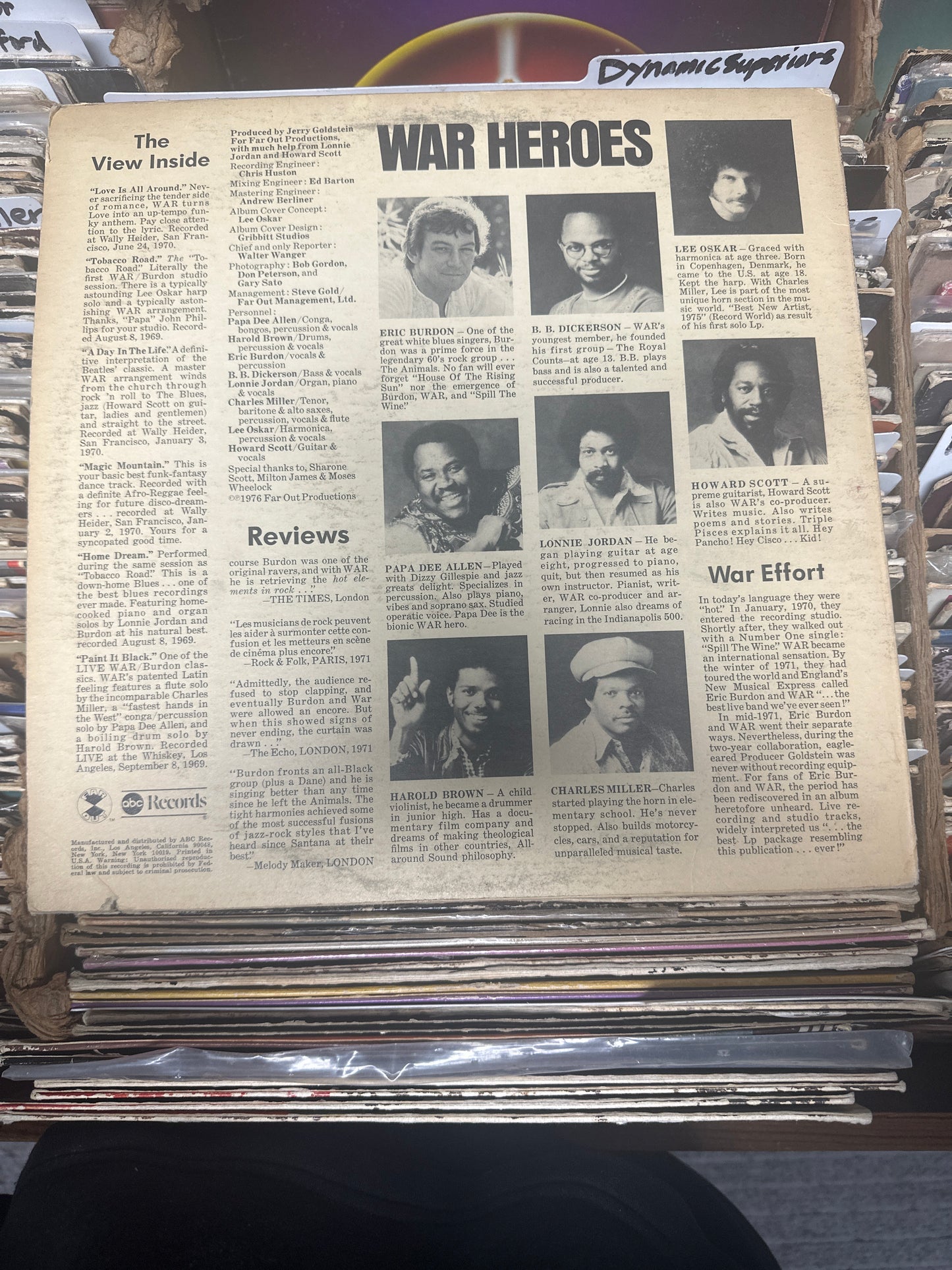 War Featuring Eric Burdon* – Love Is All Around Vinyl LP AB-988 VG+/VG+