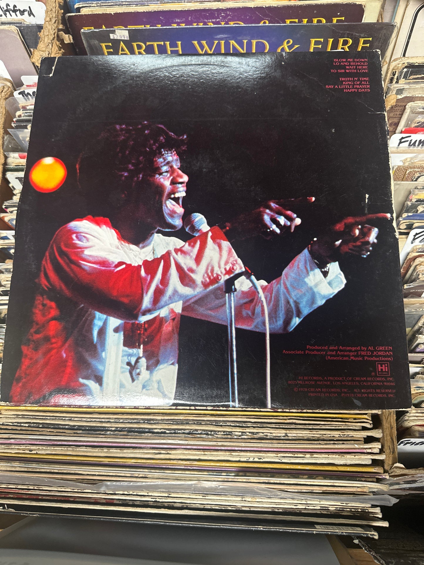 Al Green-Truth N' Time Vinyl LP HLP 6009 VG+/VG+