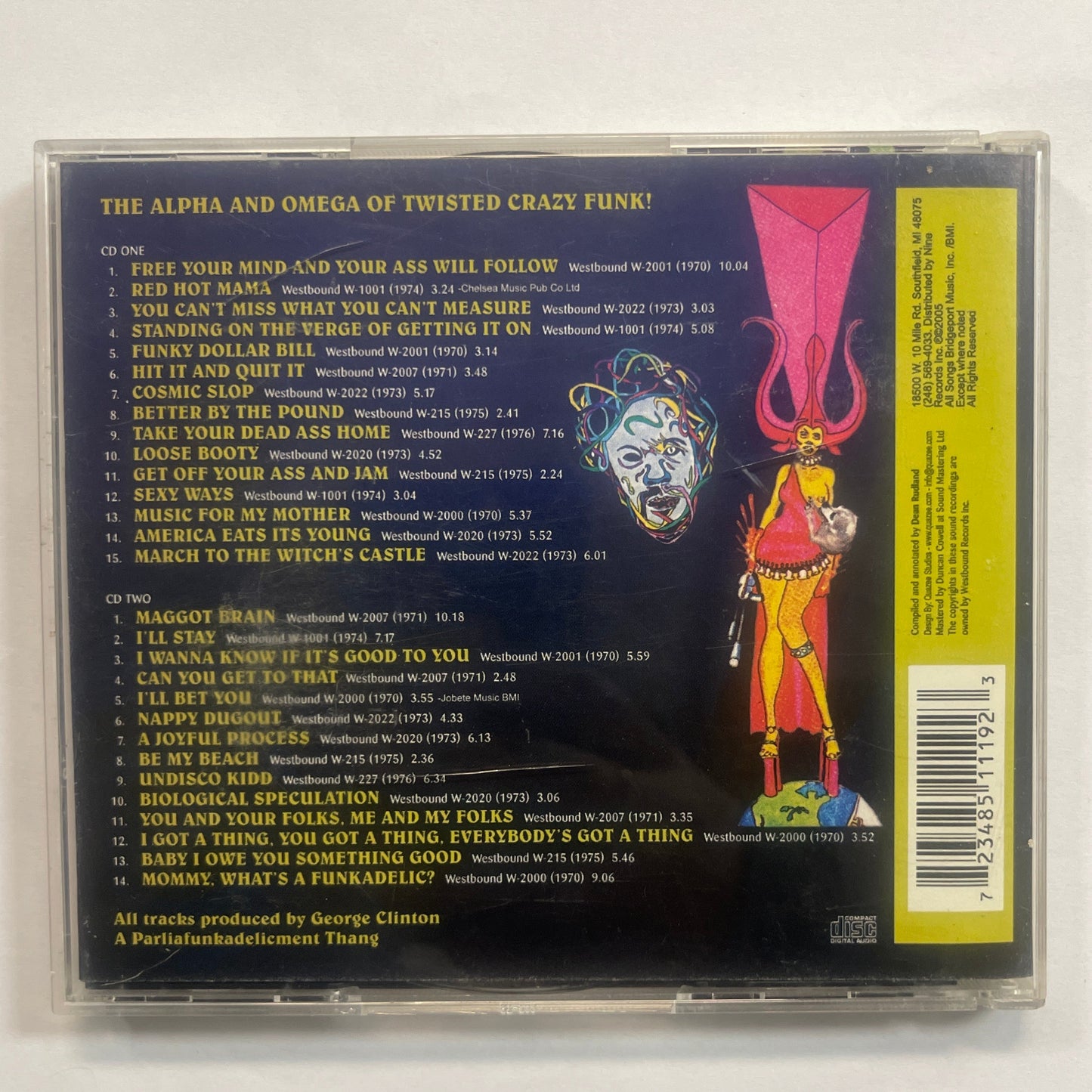Funkadelic – Motor City Madness - The Ultimate Funkadelic Westbound Compilation CD VG+/VG+