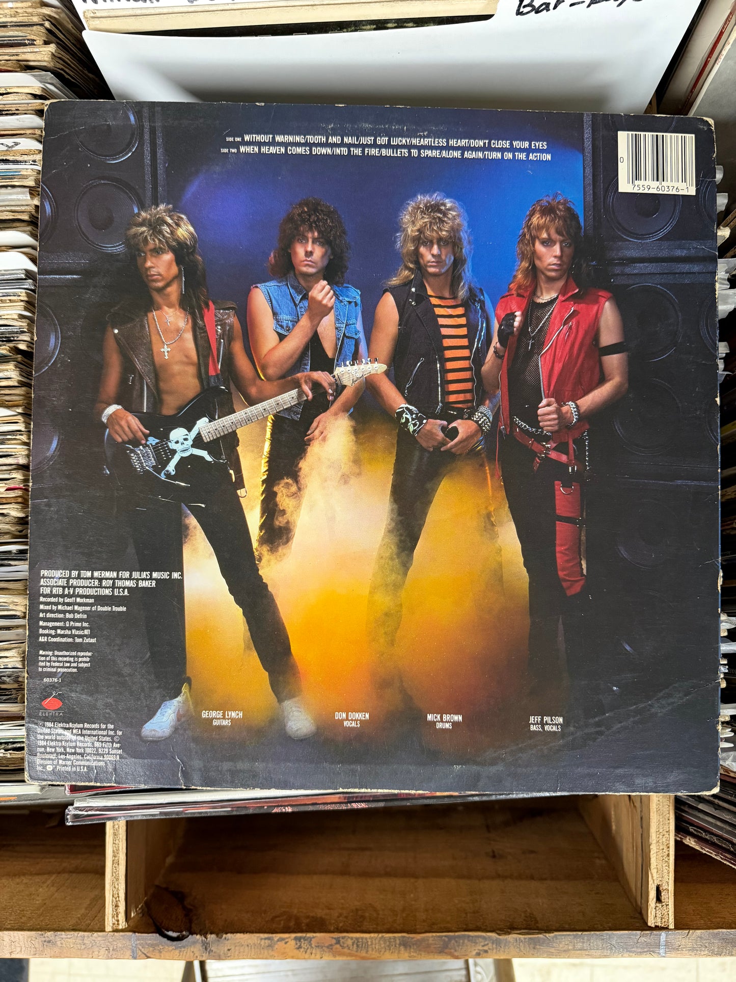 Dokken – Tooth And Nail Vinyl LP 60376-1 VG+/G+