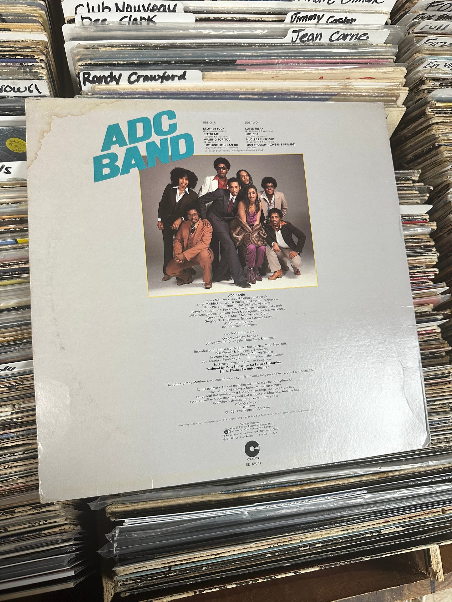 ADC Band – Brother Luck Vinyl LP VG+/VG+