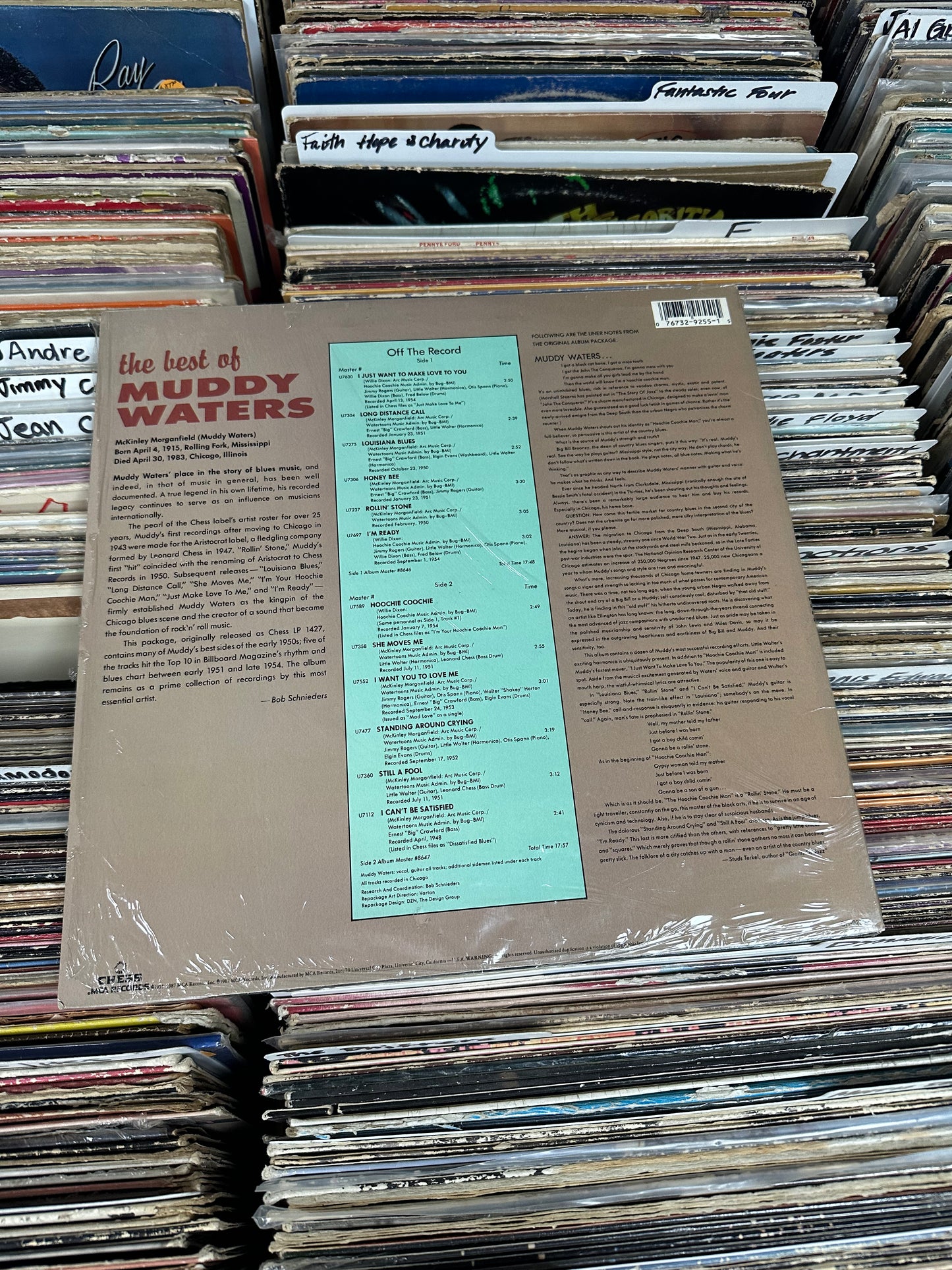 Muddy Waters – The Best Of Muddy Waters Vinyl LP, Reissue CH-9255 VG+/VG+