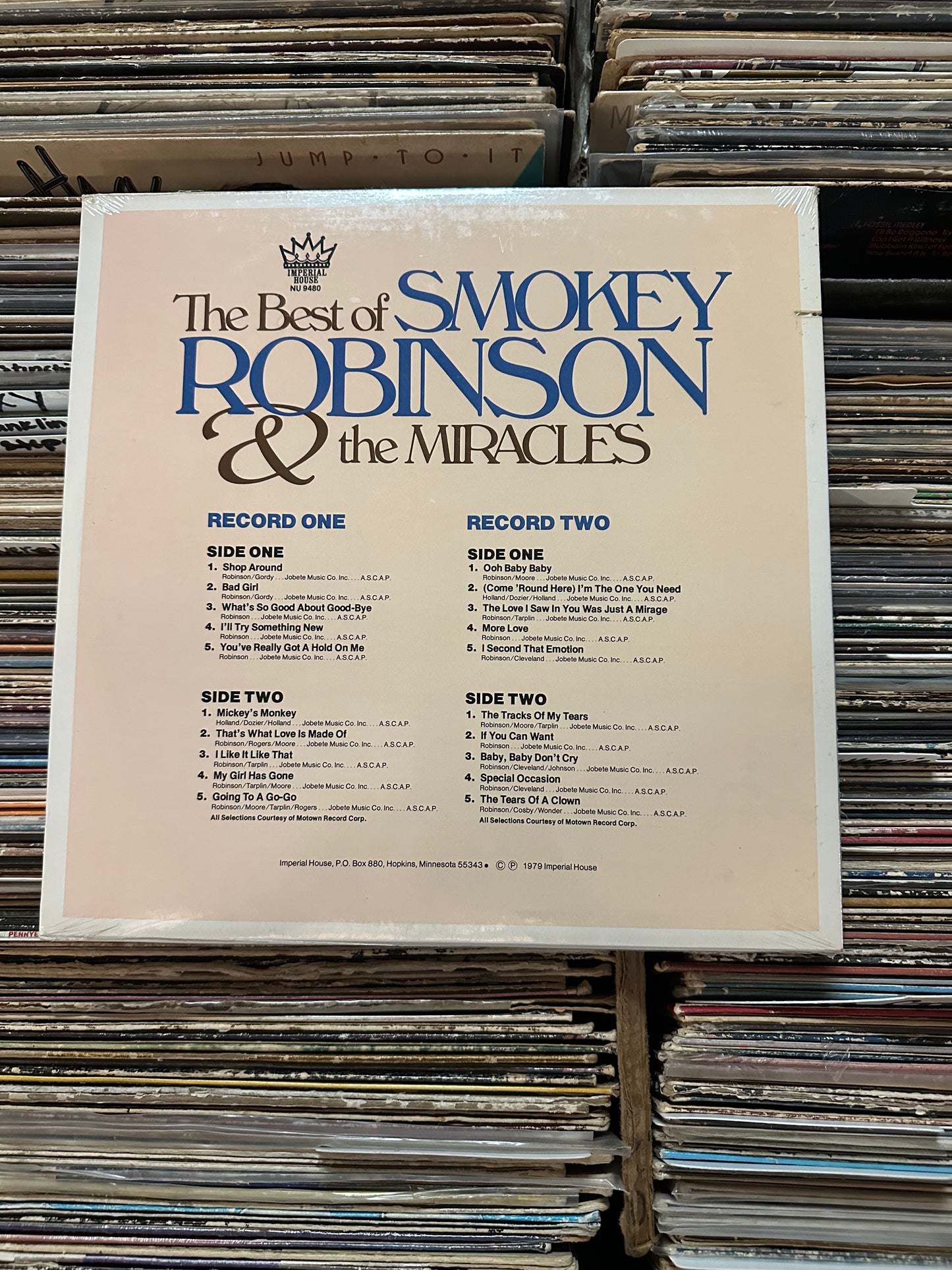 Smokey Robinson & The Miracles– The Best Of Smokey Robinson & The Miracles Vinyl Lp