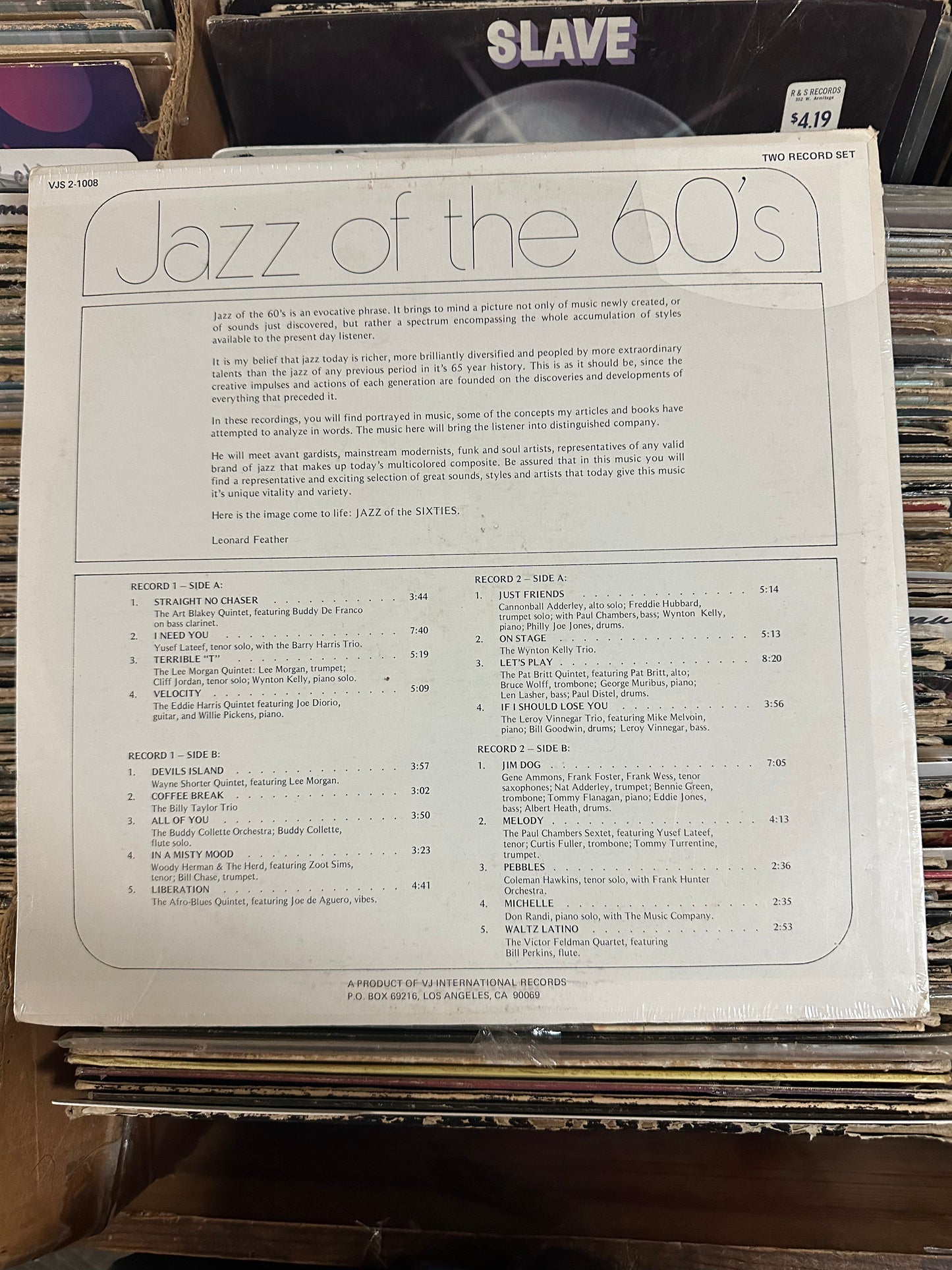 Various – Jazz Of The Sixties 2× Vinyl LP